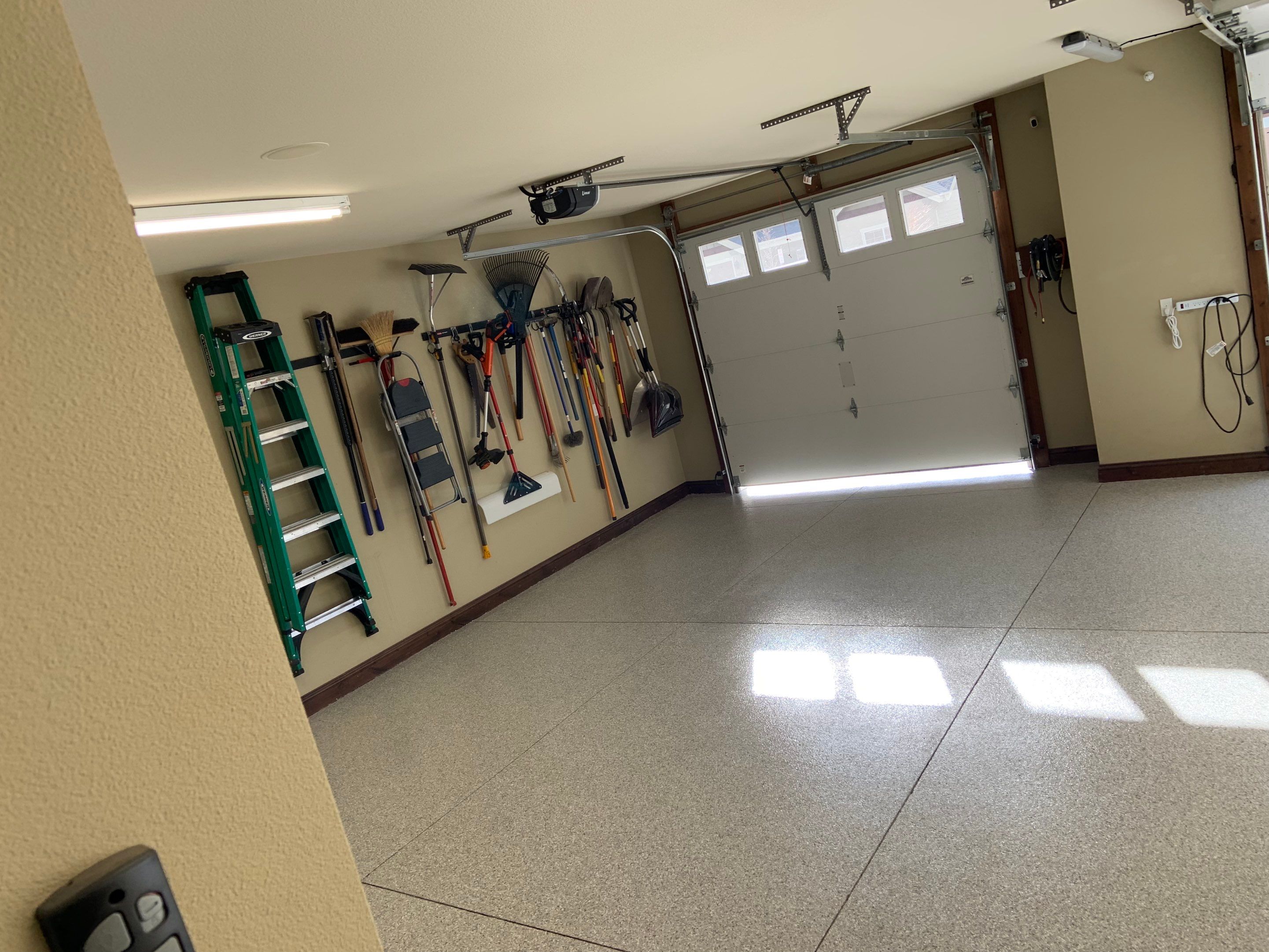 Garage Transformation using Mt Everest by Croc Coatings, LLC