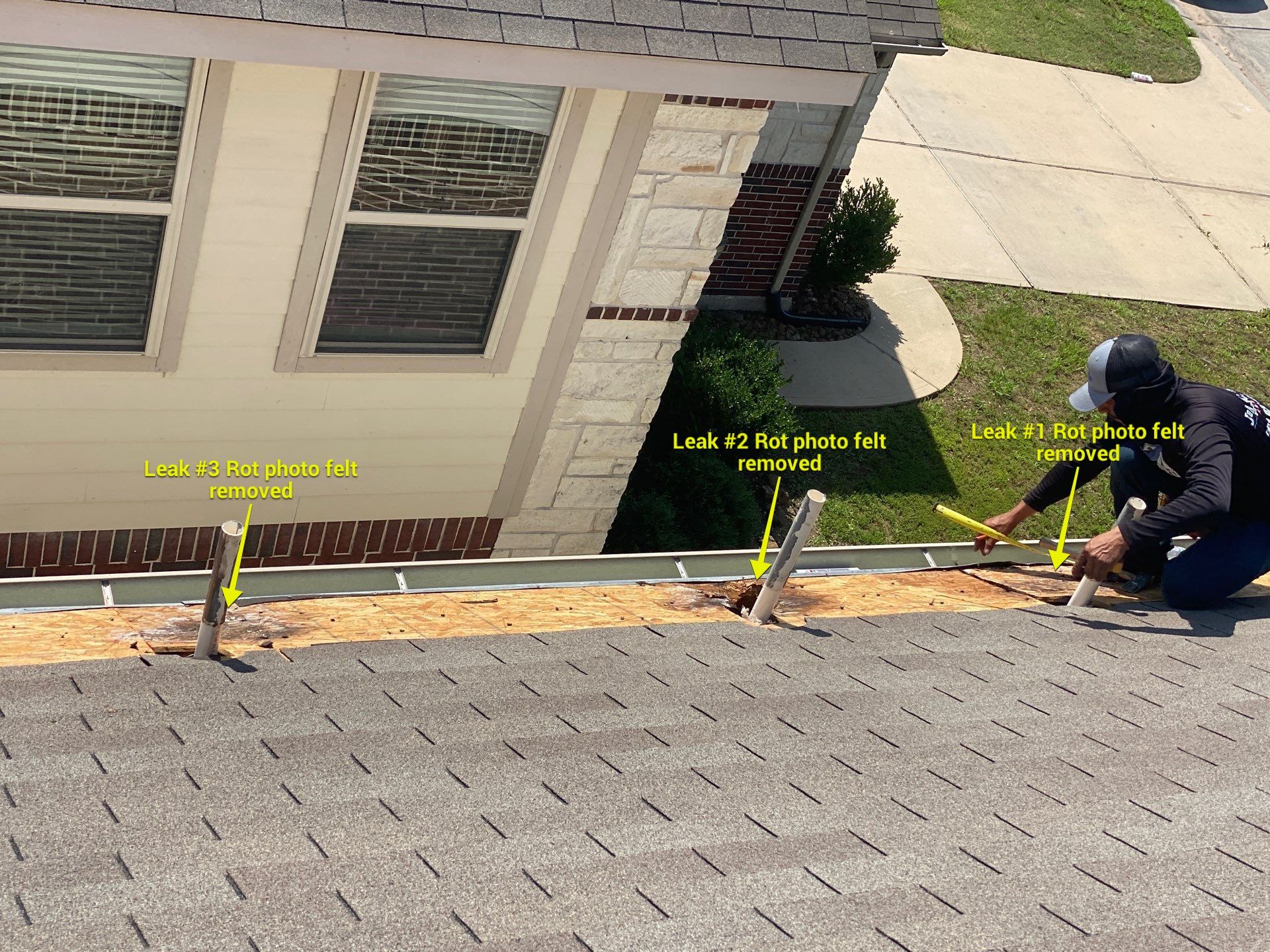 Hail Damage using Owen's Corning Duration (Lifetime) Shingles by Roof Repair Company