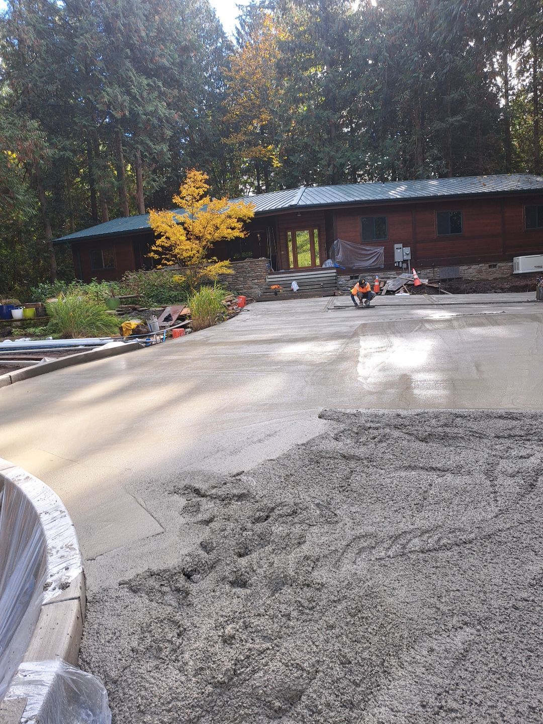 Pia | Custom Concrete Driveway, Walkway & Floating Steps by Jireh Asphalt & Concrete Inc 