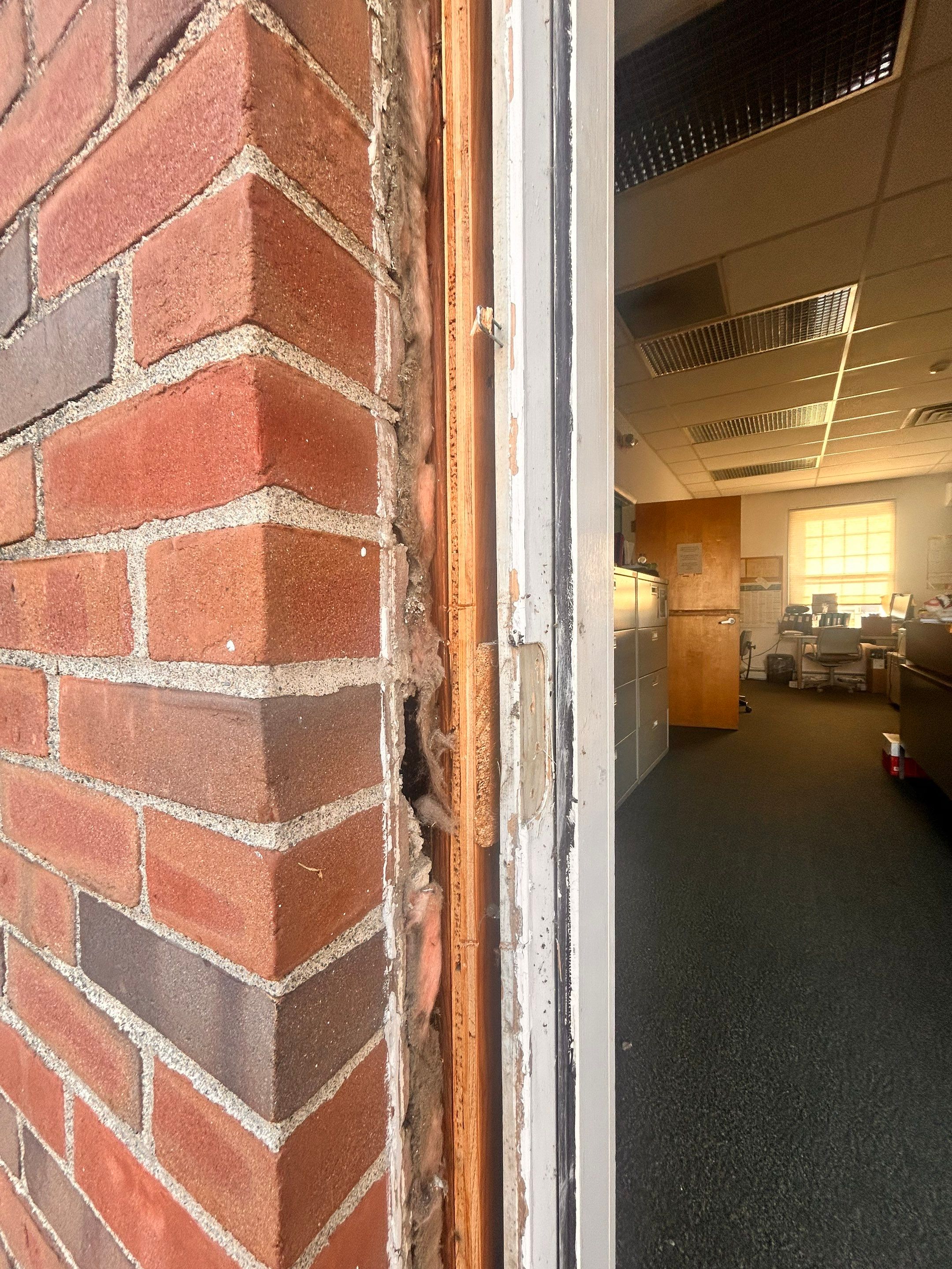Vernon Town Hall - Commercial Door w/Sidelight and Single-Hung Window by Cheshire Glass Company