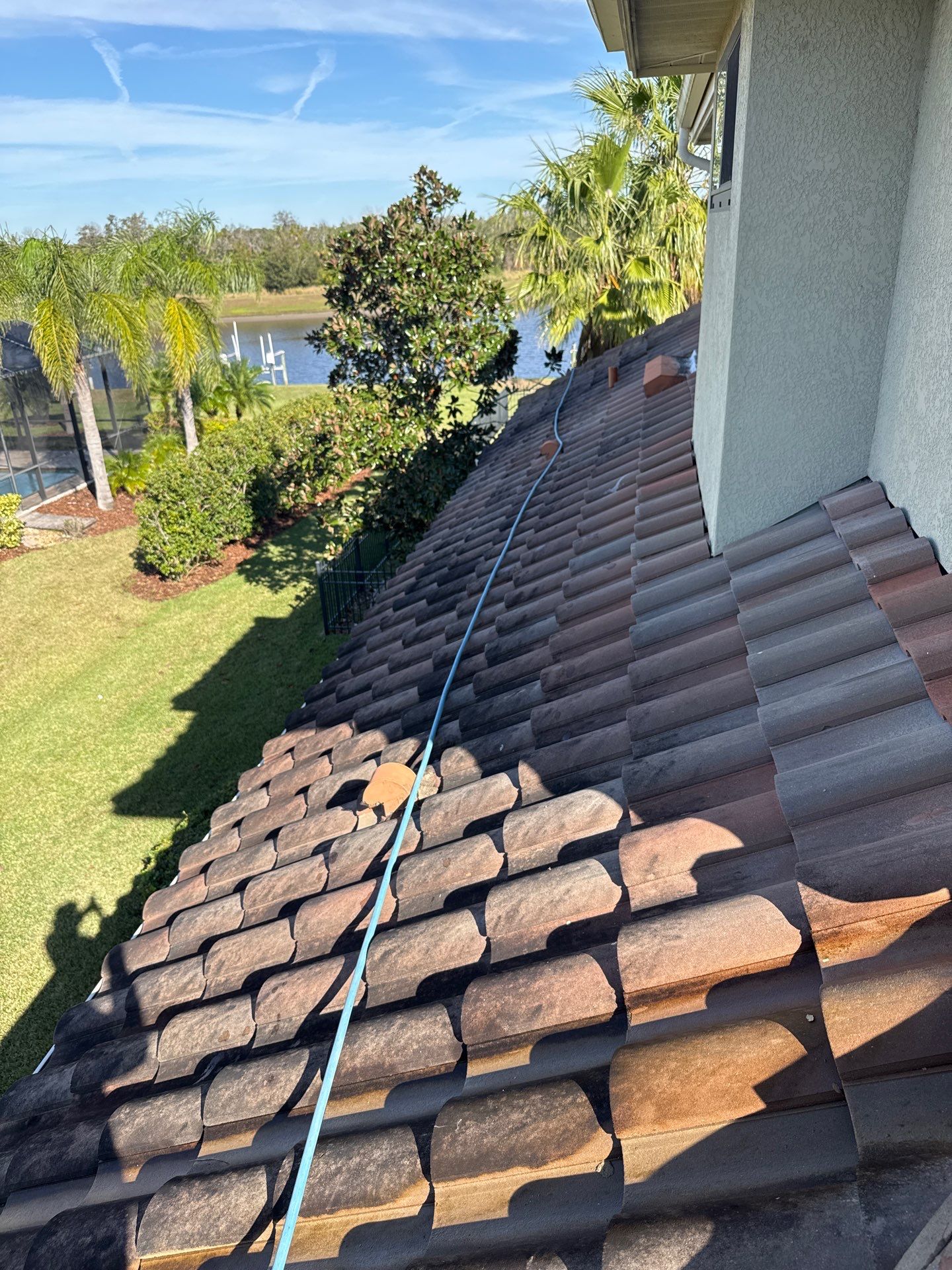 Roof Cleaning & Pool Deck Cleaning! Winding River, Bradenton, FL by Sunshine AquaWash