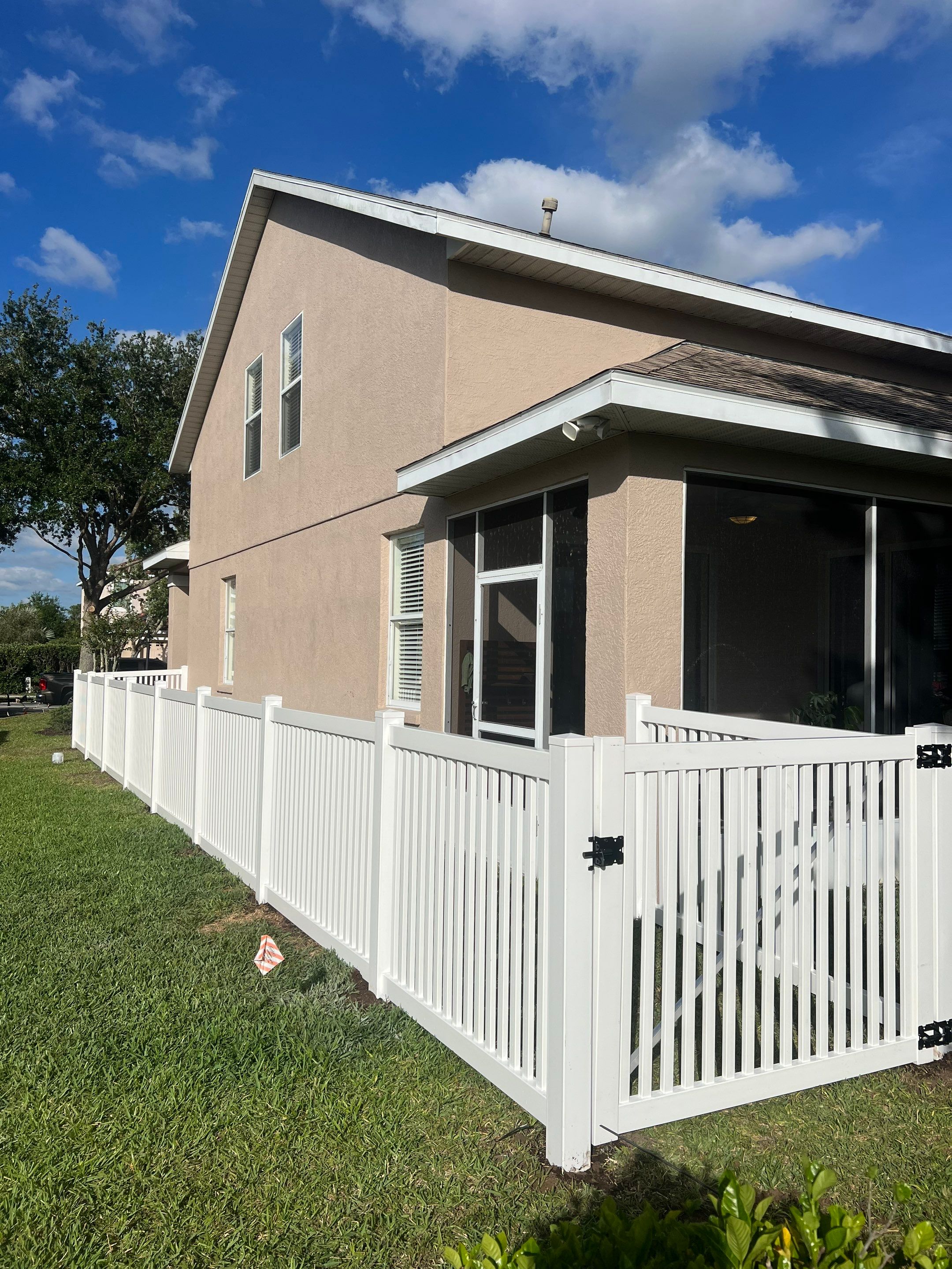 Vinyl Fence Installation using Vinyl Picket Fence by Asap fence and gates, LLC