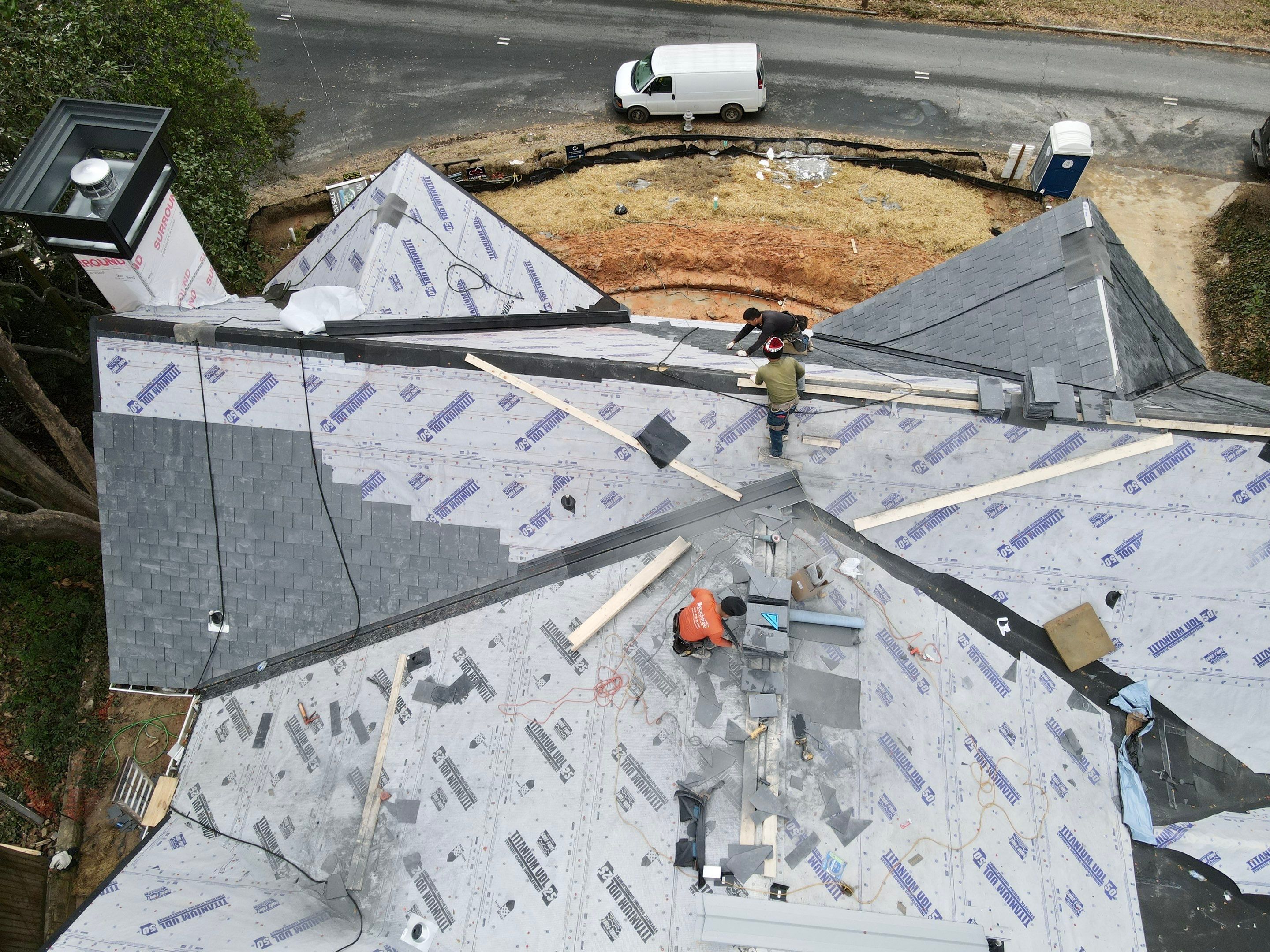 Slate Roof Installation by Mosaic Roofing Company