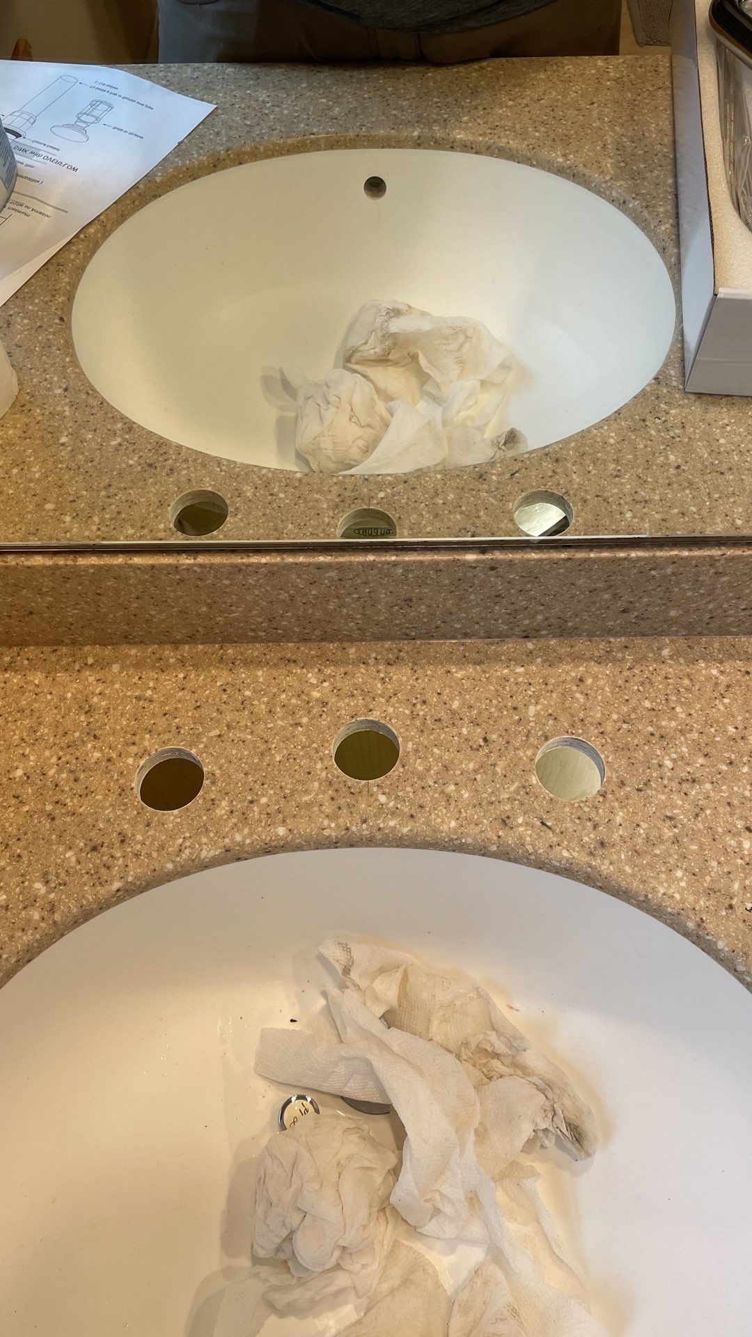 Bathroom Remodel using Customer Supplied Faucets by Stake Plumbing and Heating