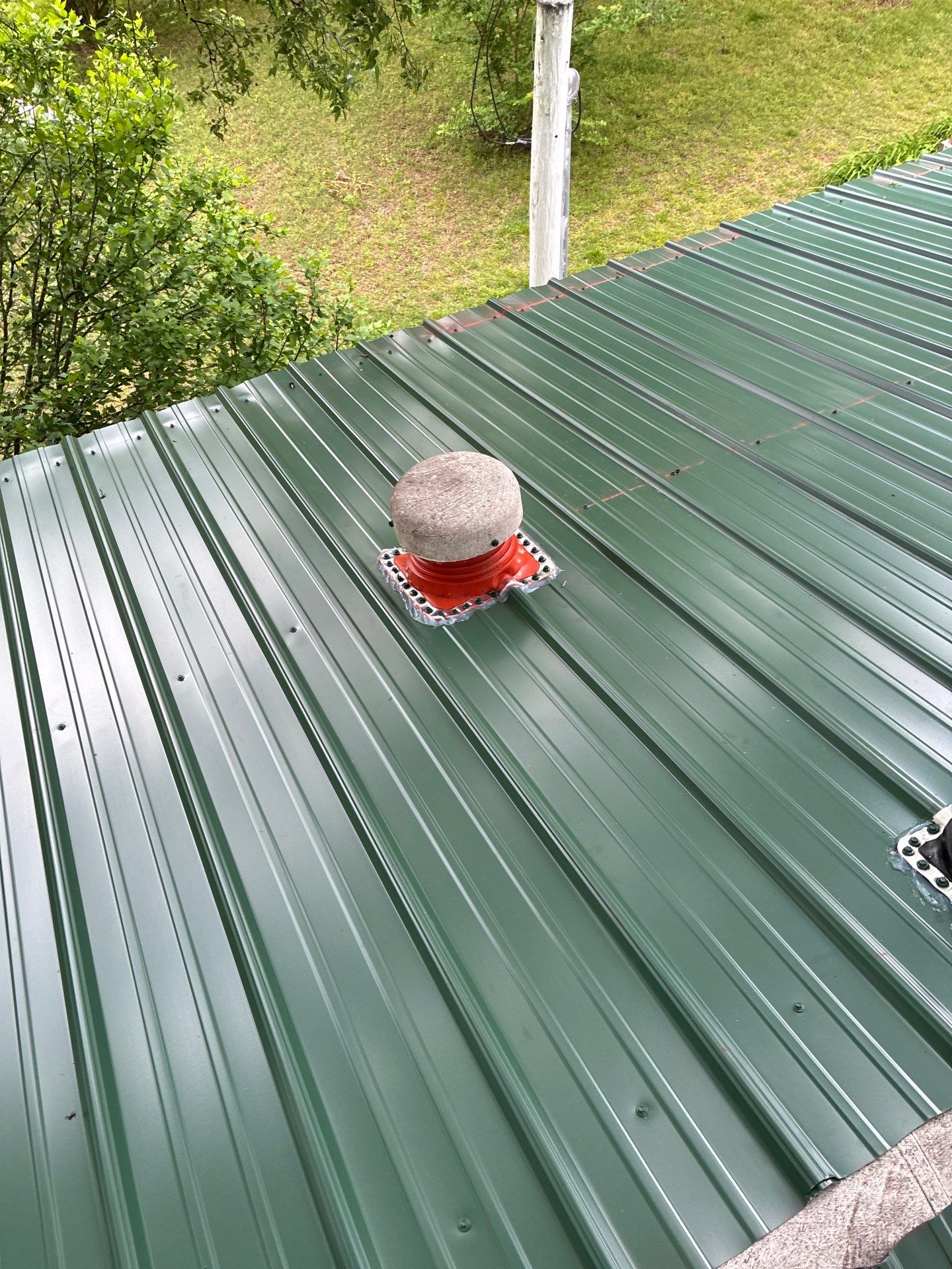Metal roof installation by In & Out Construction & Remodeling, LLC