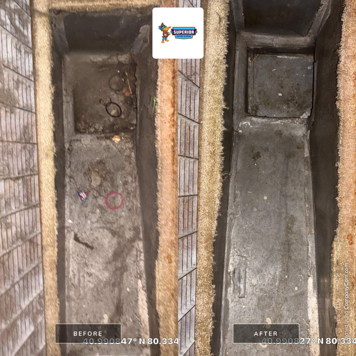 Air Duct Cleaning With a Vacuum Truck in New Castle, PA by Superior Air Duct Cleaning