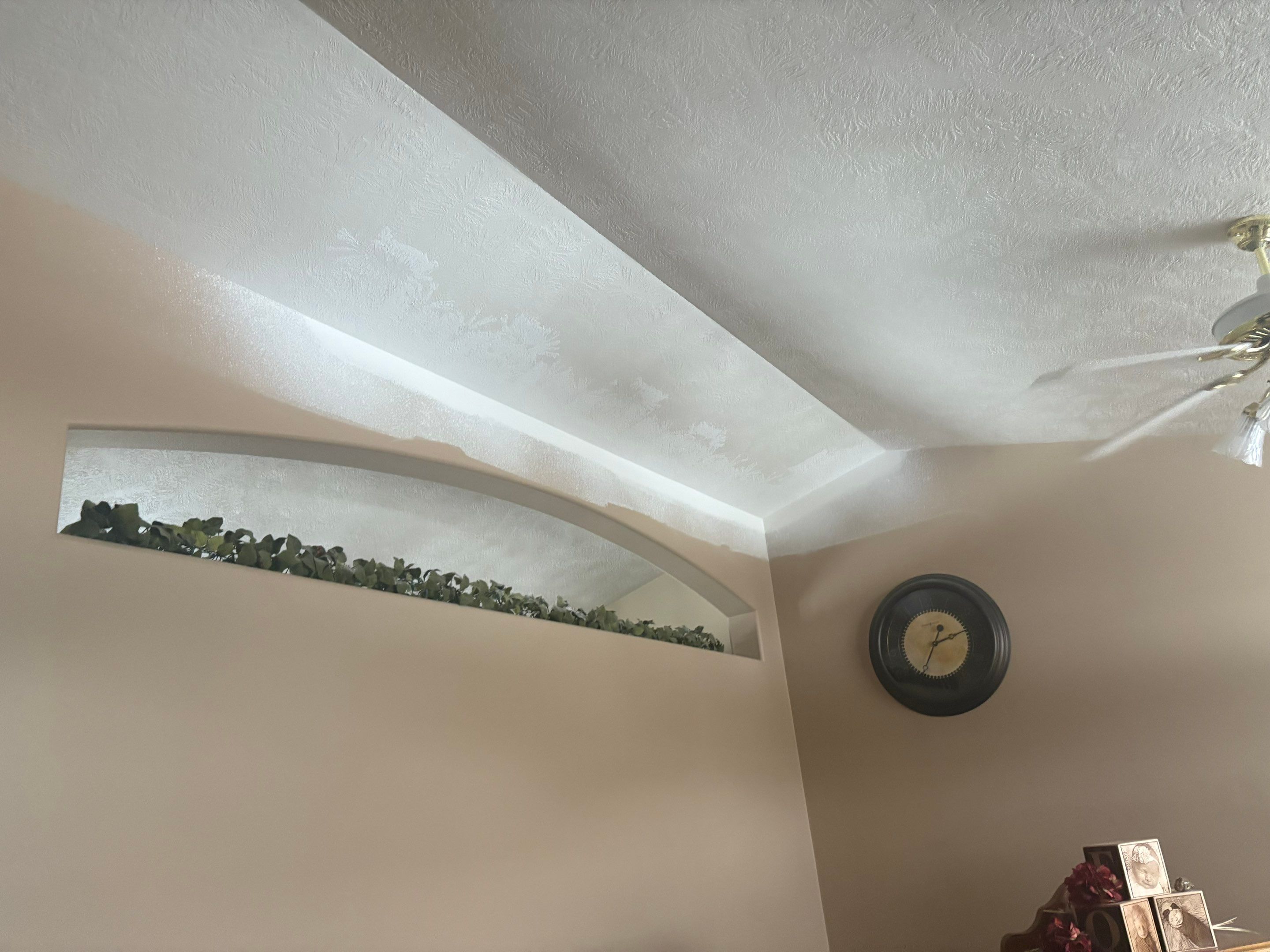Interior Painting and Vaulted Ceiling Drywall Tape Repair in Sioux Falls by Select Painting, Coatings & Garage Cabinets