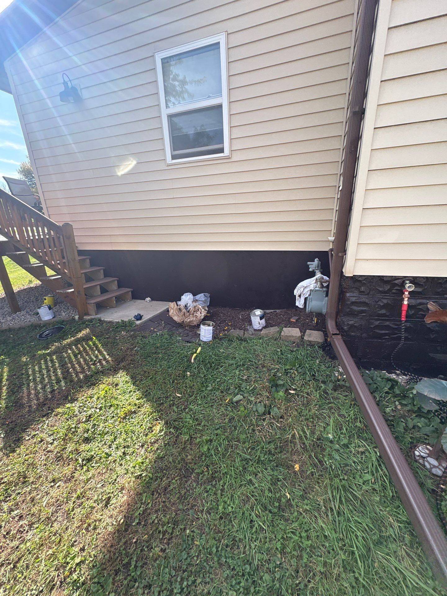 Exterior Painting for Residential Foundation and Metal Shop in Humboldt by Select Painting, Coatings & Garage Cabinets