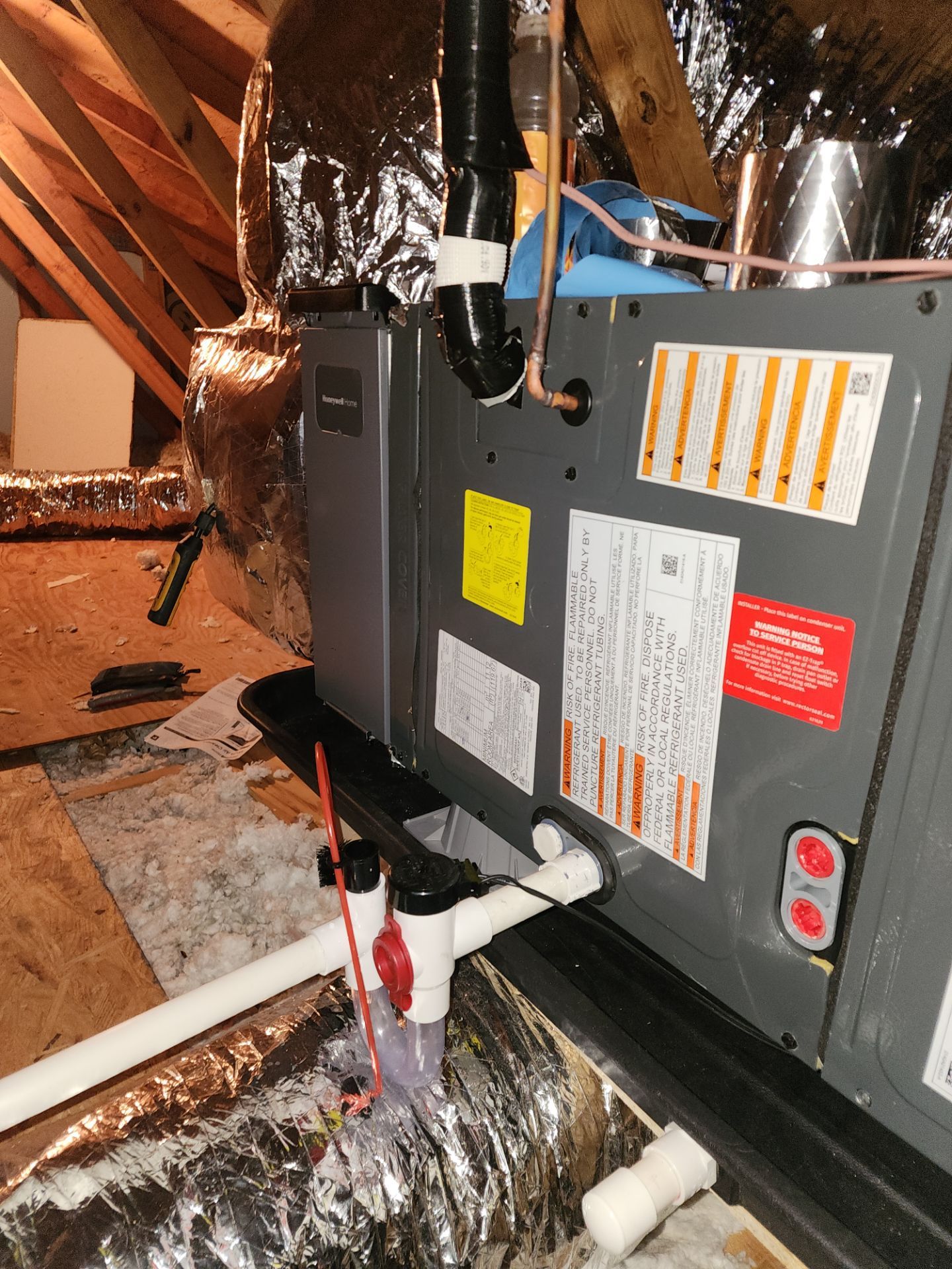 New system install with ductwork in Luray by Elemental Heating and air conditioning LLC