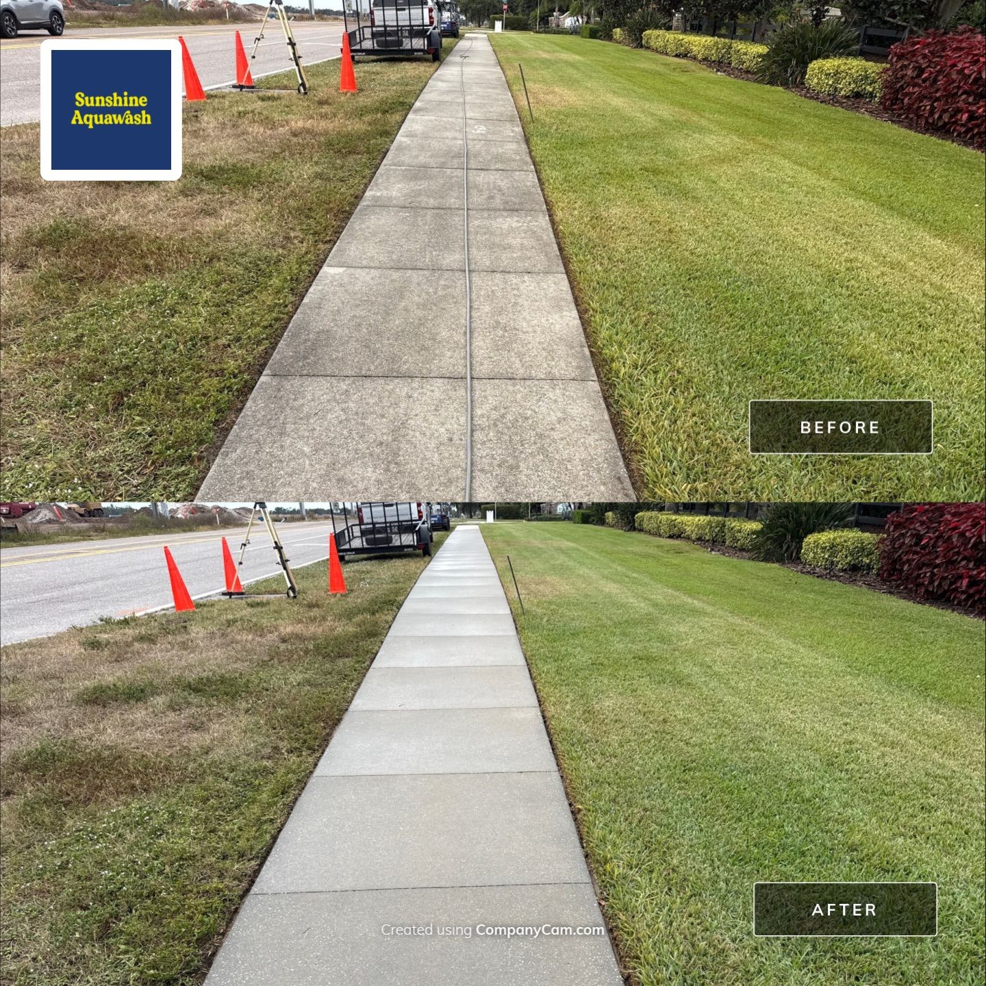HOA Community Cleaning in River Wind | Sidewalk & Curb Pressure Washing in Bradenton, FL by Sunshine AquaWash