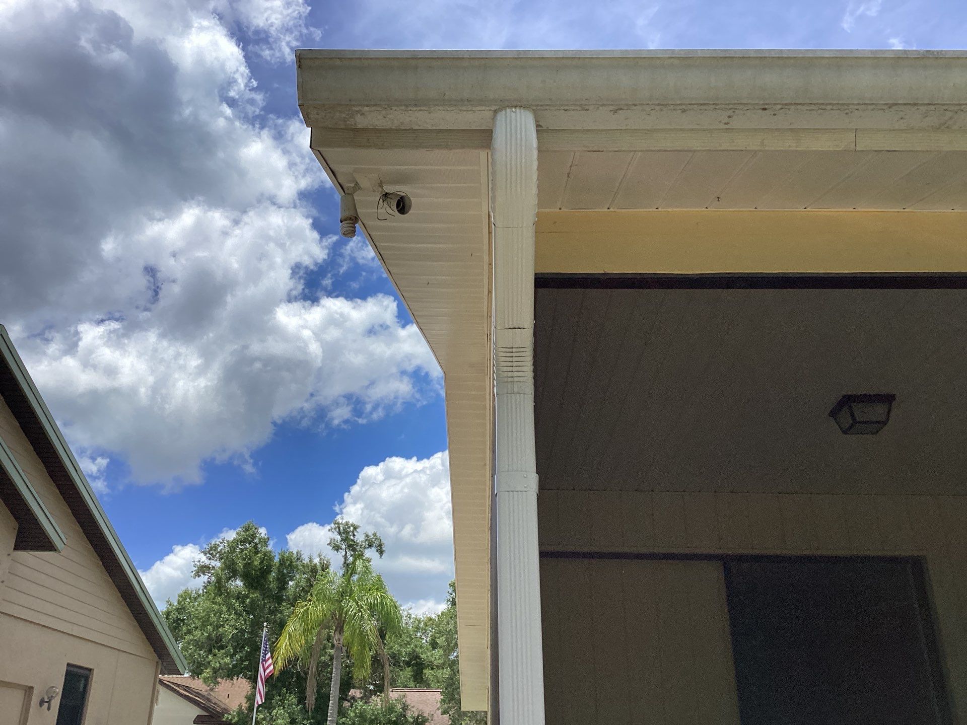 New Soffit and Fascia and White Gutters  by Gutter Professors