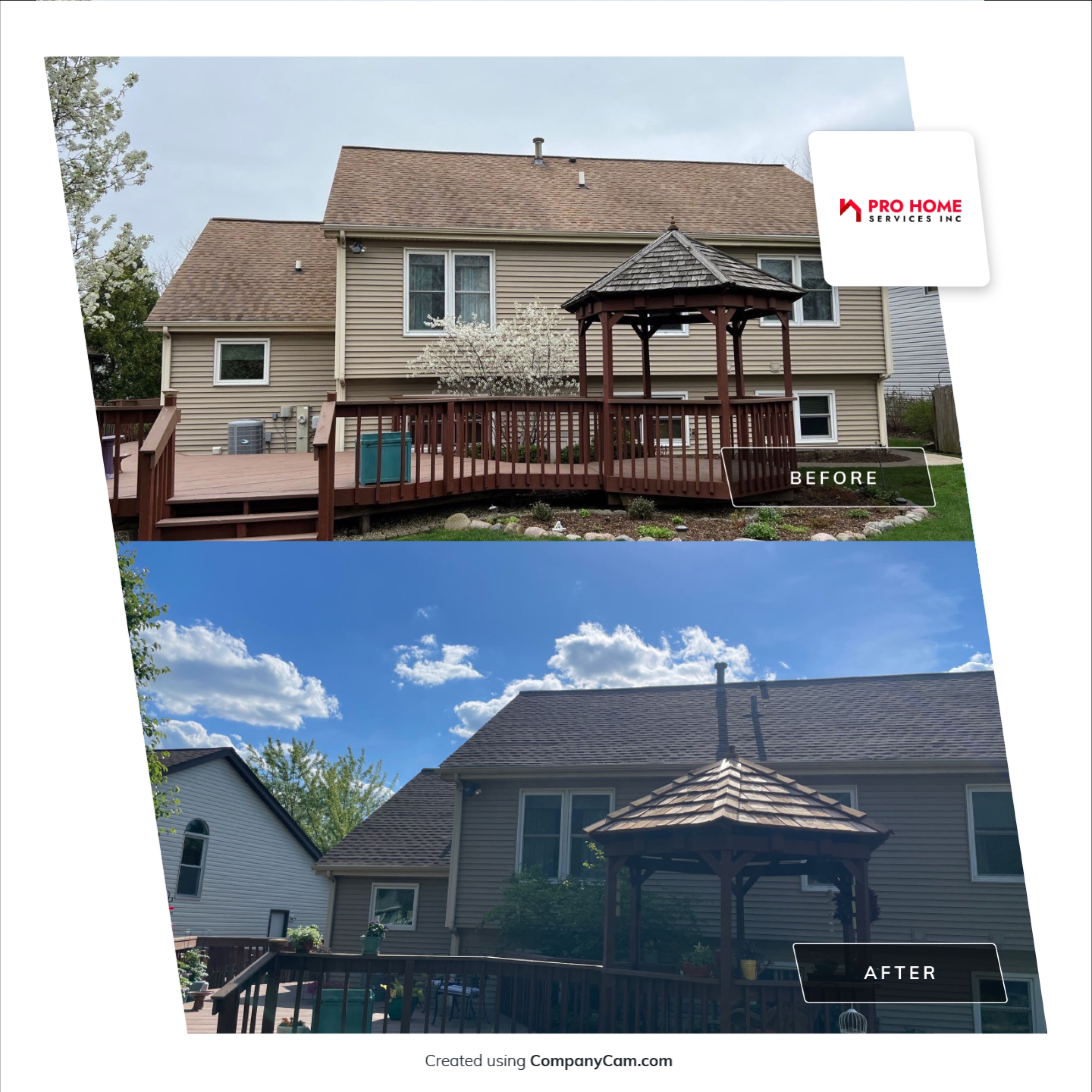 Residential Roofing Installation using GAF Timberline HDZ by Pro Home Services Inc