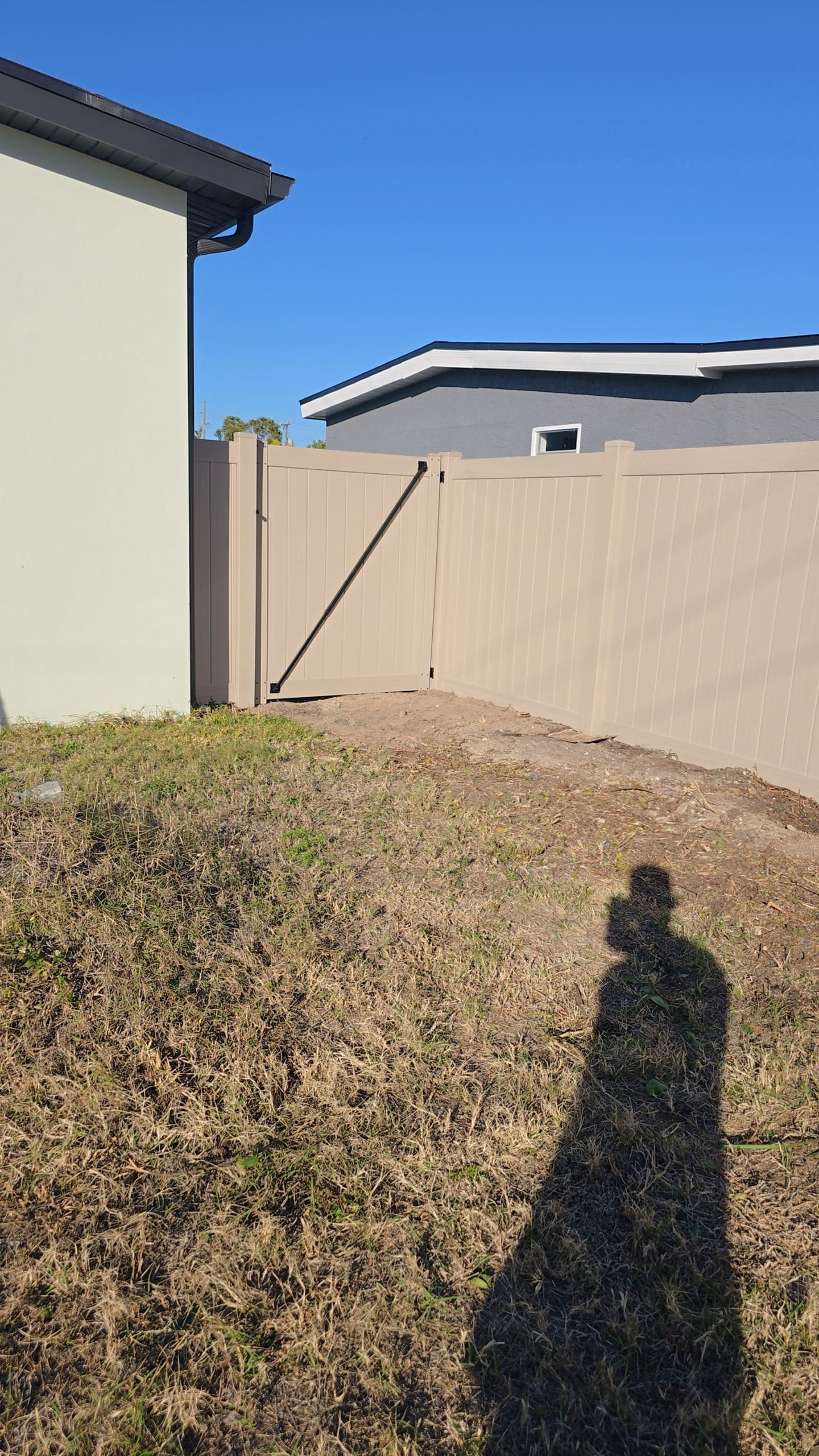 Custom Color Vinyl Fence in North Port by True Fence LLC