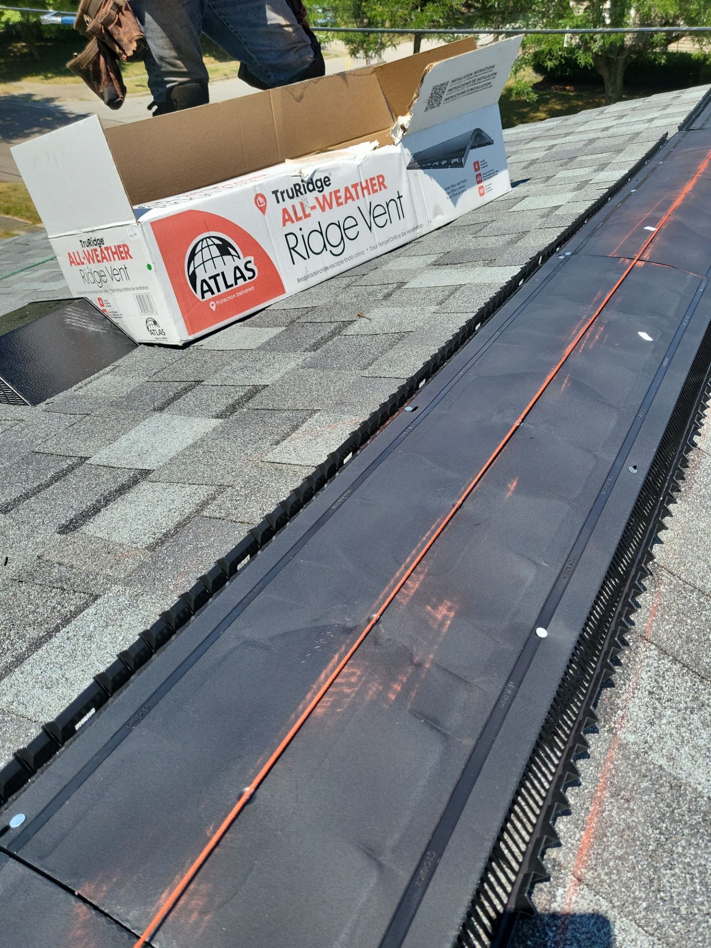 Atlas Pinnacle, Color, Coastal Granite, Drip Edge, Color, White by Eagle Eye Roofing