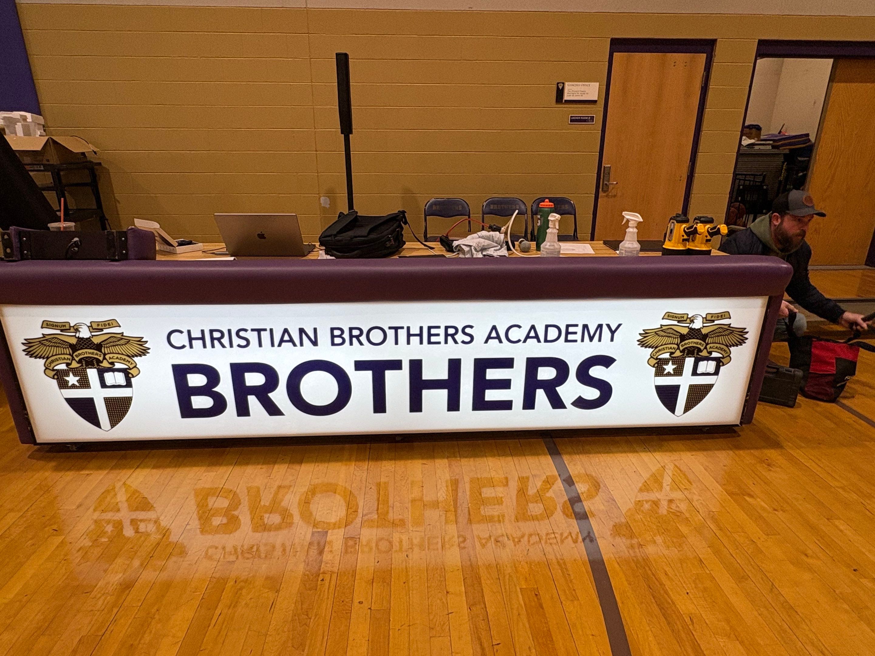 De La Salle Commons Wall Display Installation in Albany by FASTSIGNS of Saratoga Springs 