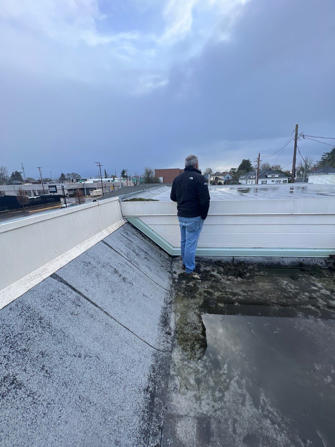 Commercial Flat Roof Installation using GAF 60Mil TPO  by Orezona Building & Roofing Company, Inc.