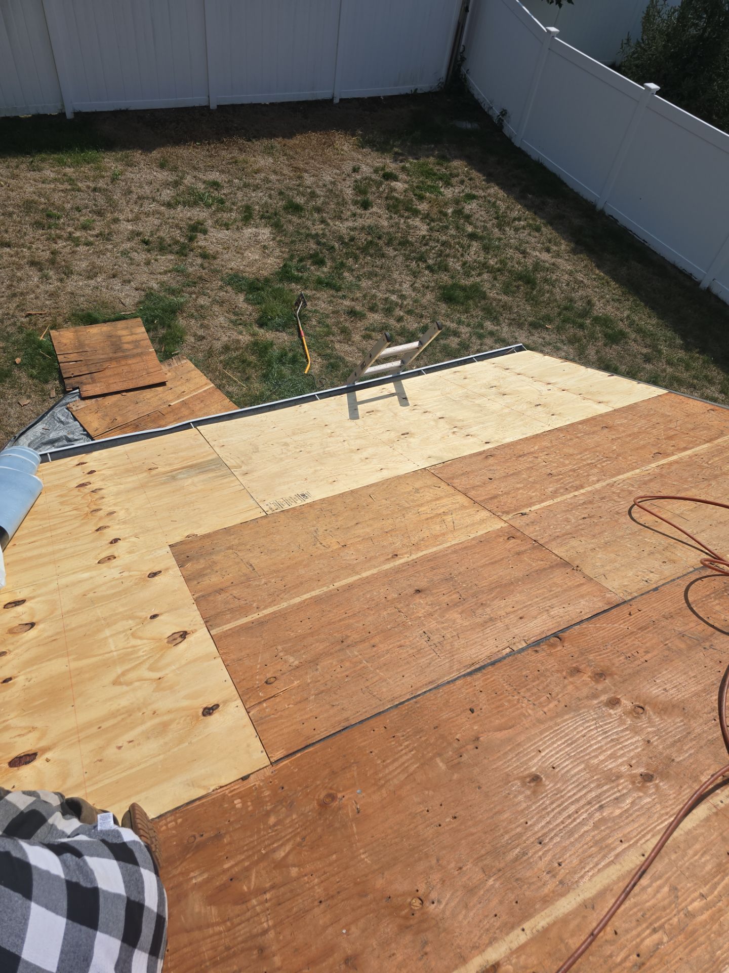 Residential Roofing Installation using Owens Corning TruDefinition Duration Sierra Gray by A Plus Exterior