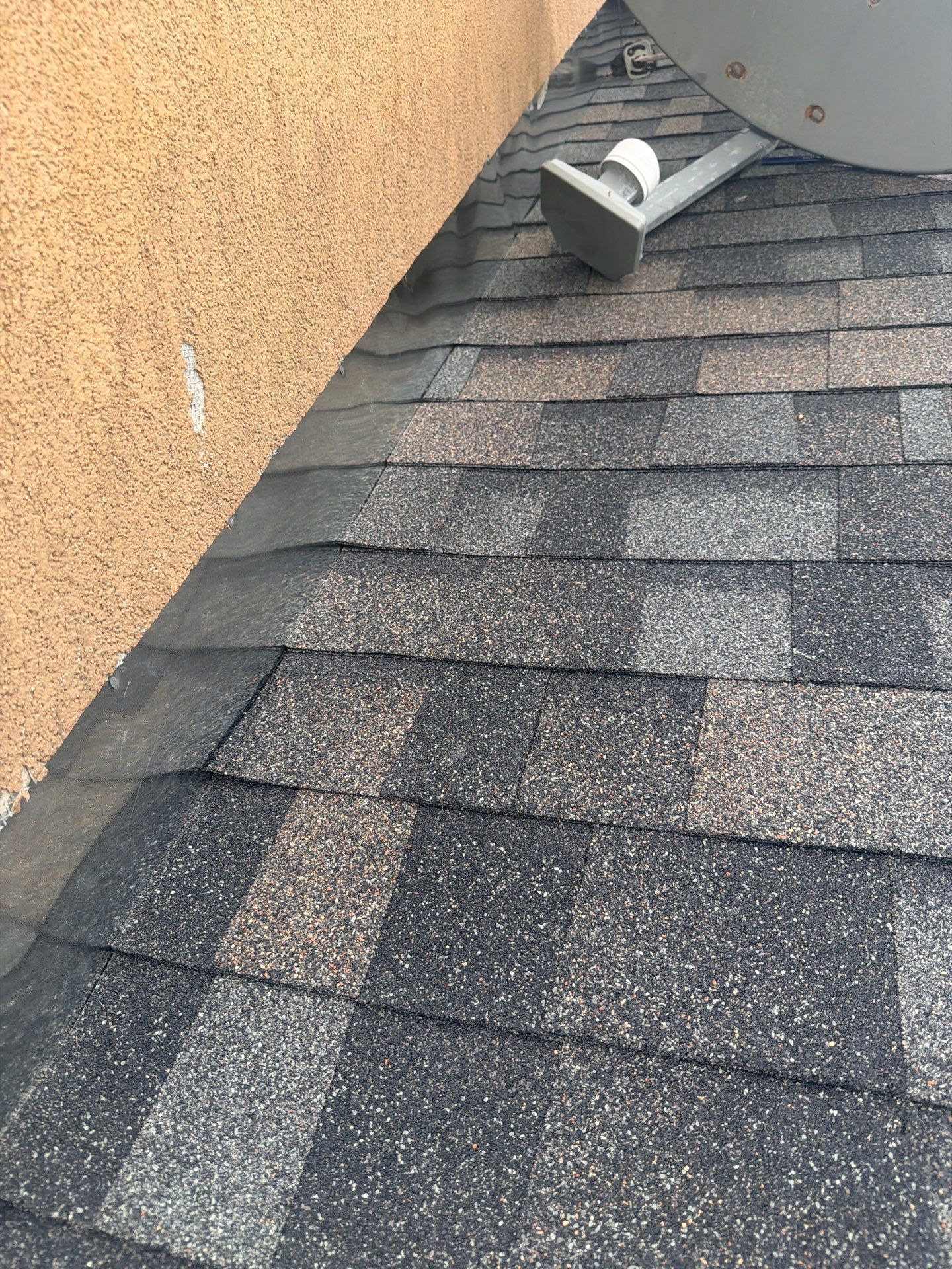 Flashing Stucco above the Roof by Bayfront Roofing and Construction
