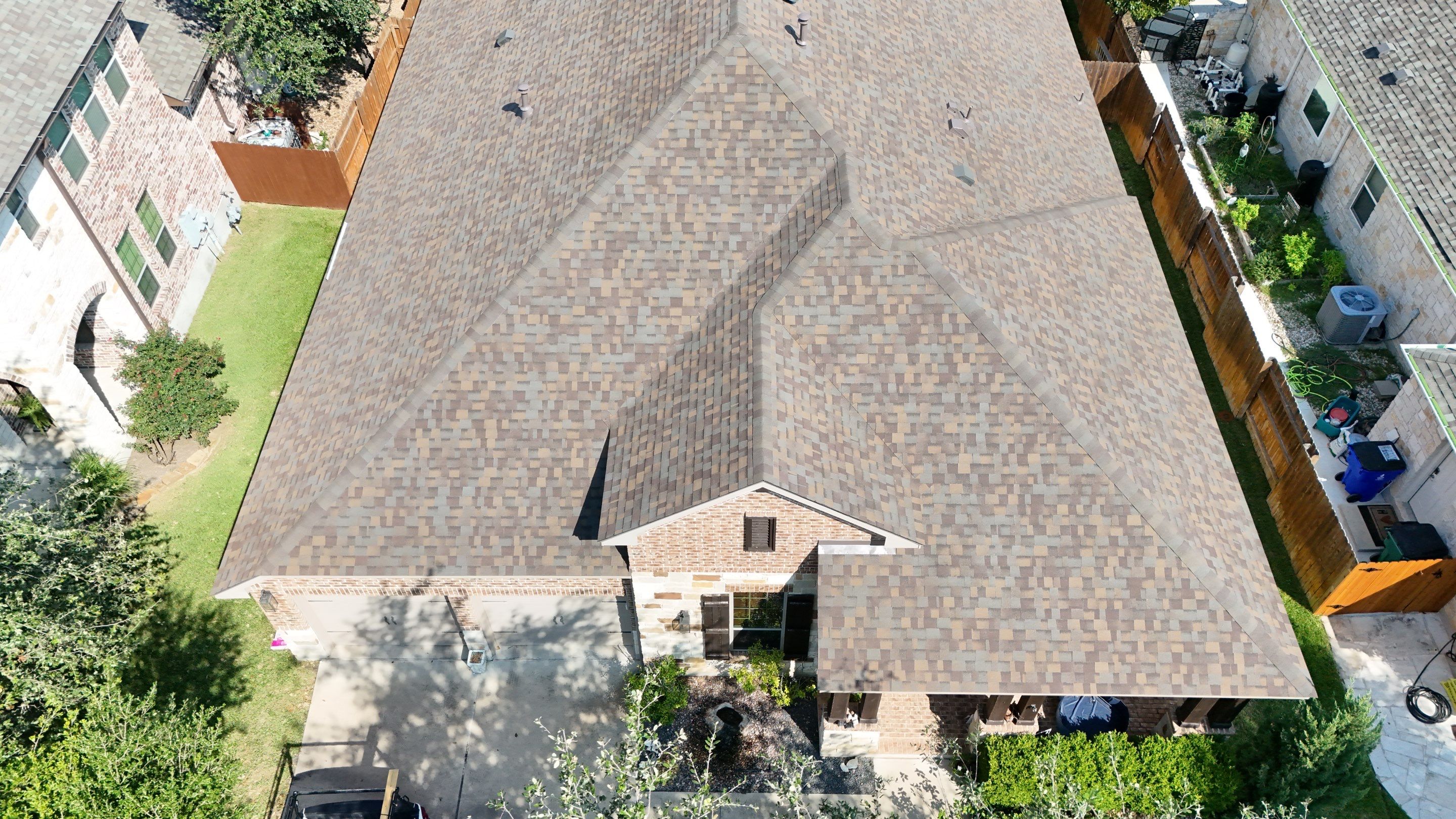 Residential Roof Replacement using Owens Corning - Duration - Teak by Action Exteriors Austin