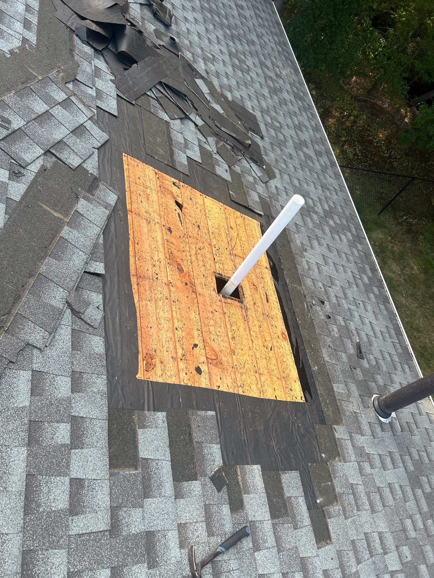 Roof Repair with Shingle Replacement – Chelmsford, MA by Mighty Dog Roofing of Greater Middlesex County