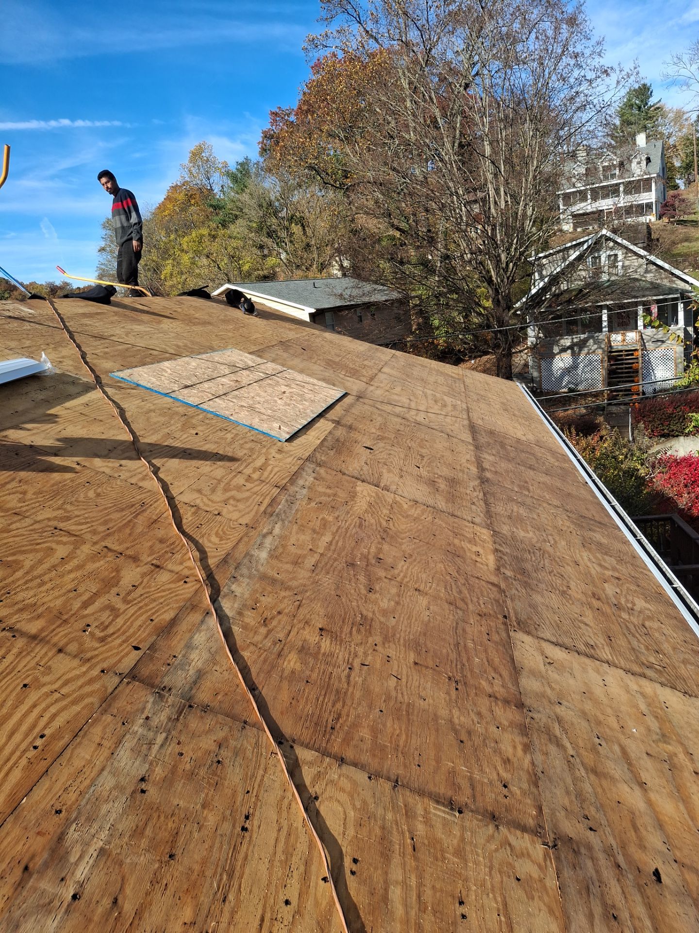 Residential Roofing Installation using GAF TImberline HDZ Hickory by Rainstoppers Roofing