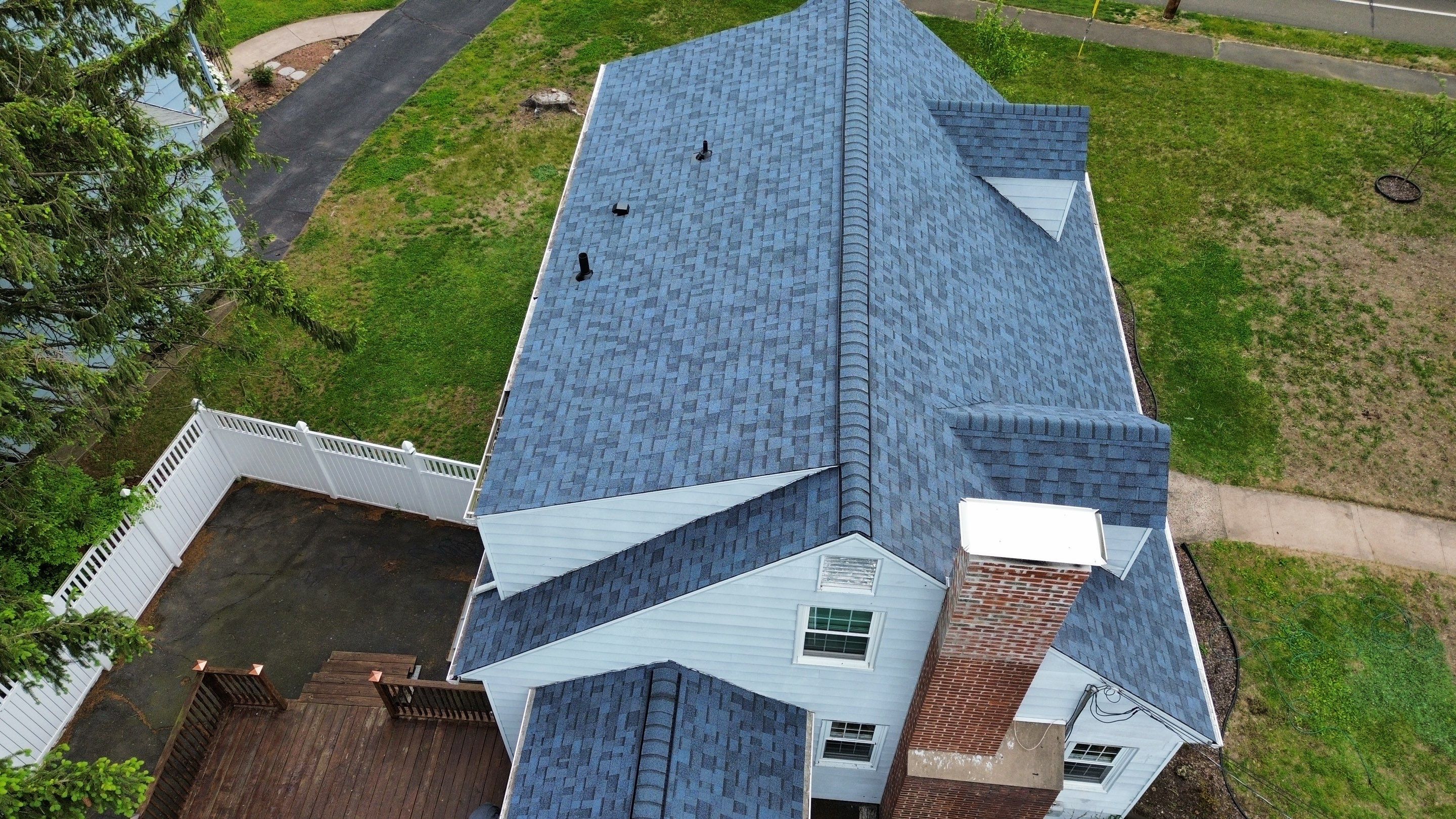Owens Corning Duration: Harbor Blue in Hamden, Connecticut by Golden Shield Roofing