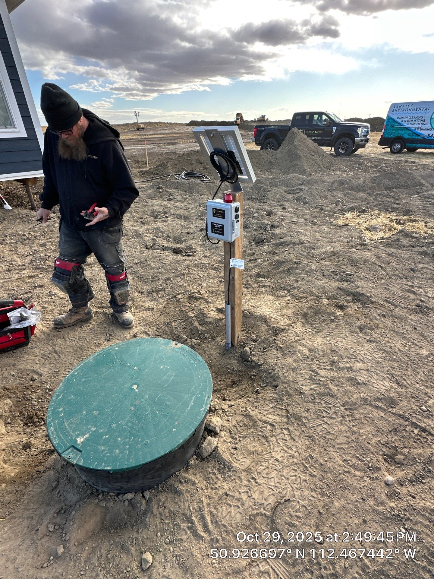 Full Septic System Installation With Polyethylene Tanks In Alberta by Septic Medic Inc.