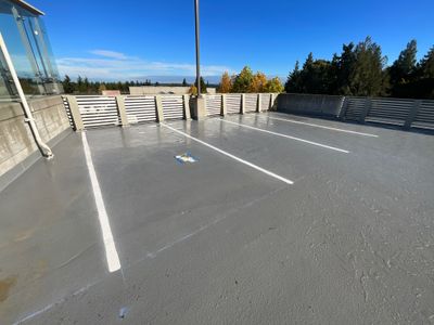 Corti Construction | Striping for Concrete Parking Lot