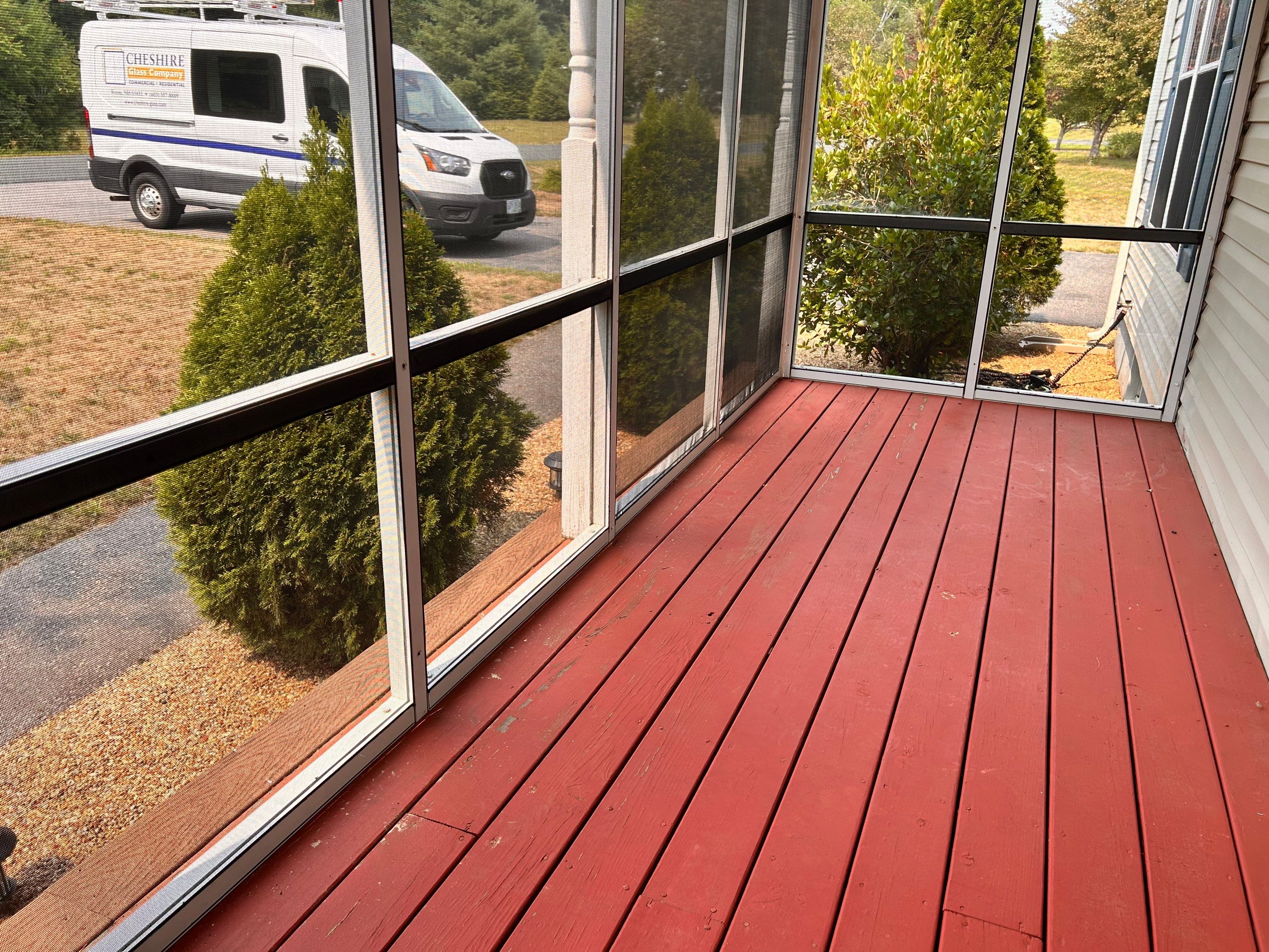 Glass Replacement using Low E Insulated Glass and Screen Repair by Cheshire Glass Company