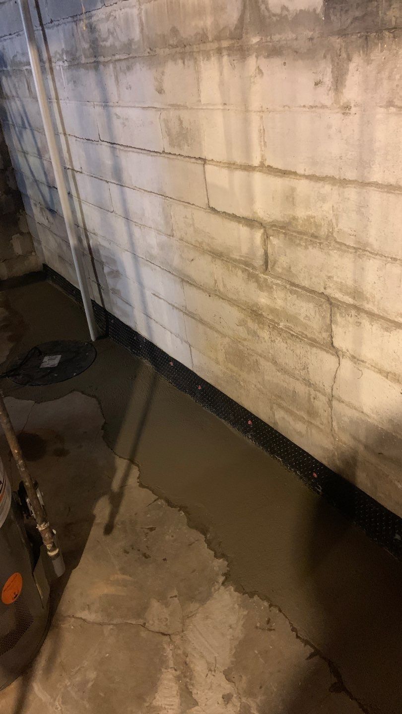 Interior Drain Tile - South MPLS by Waterproofing Northeast