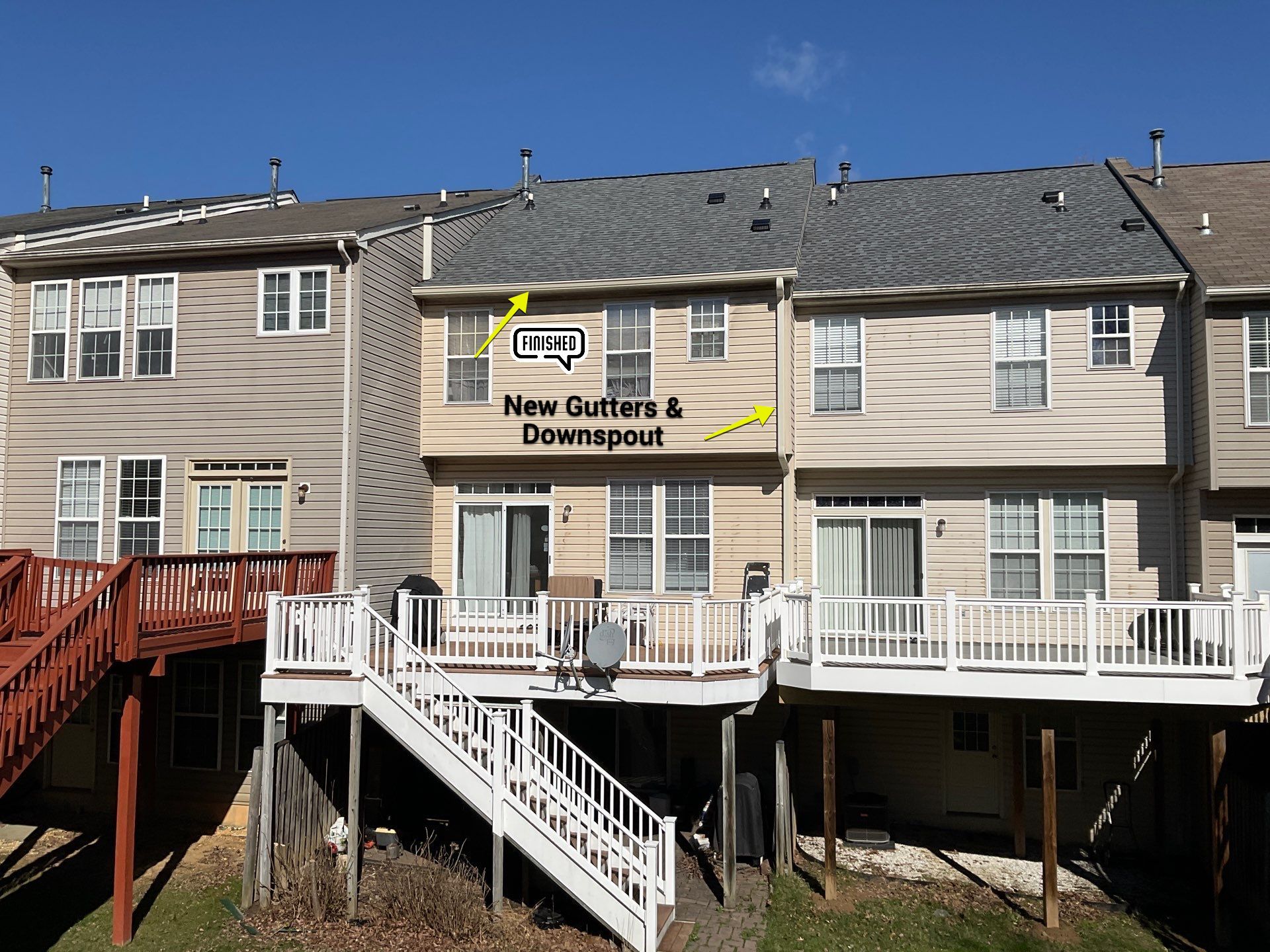 New shingle Roof an New gutters & Downspouts by Alpha Design Services
