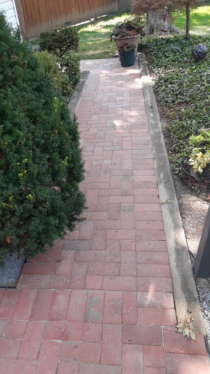 Uneven Patio Repaired! by LAND ESCAPES LLC