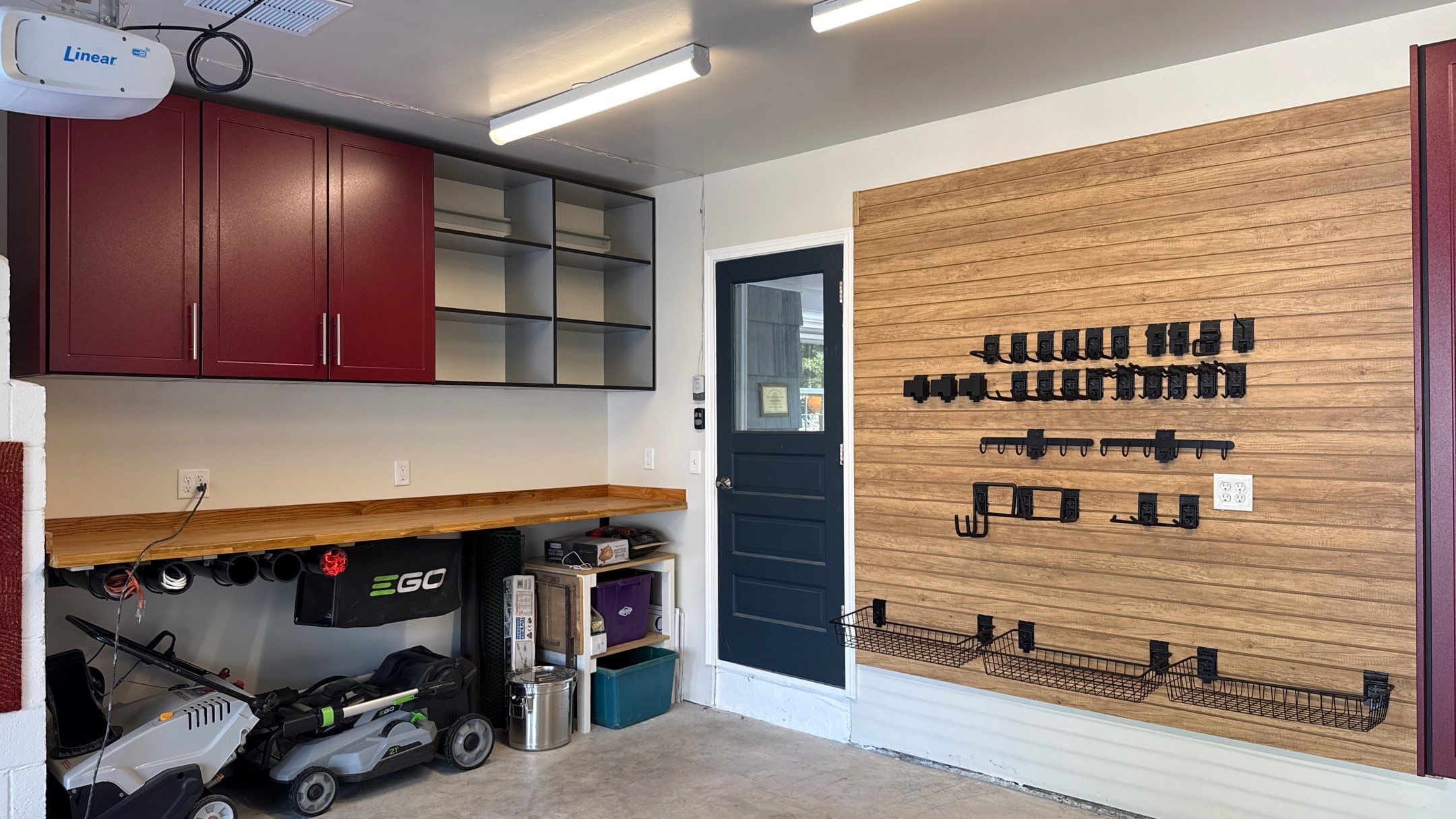 Custom Garage Storage and Slatwall Installation in Prairie Village by Banner Garage