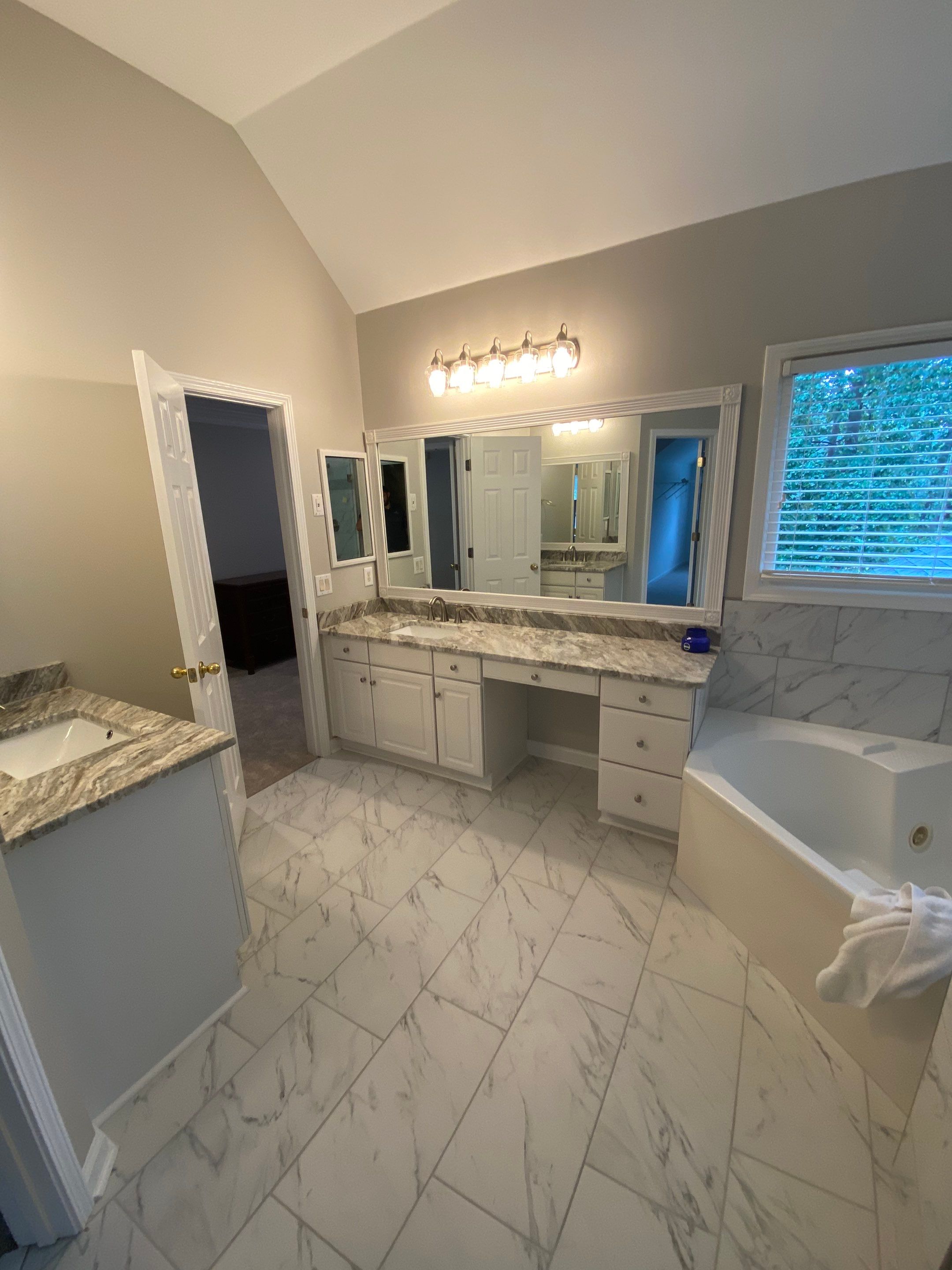 Master Bathroom Remodel and Tile Upgrade in Woodstock Georgia by Swift Home Renovations