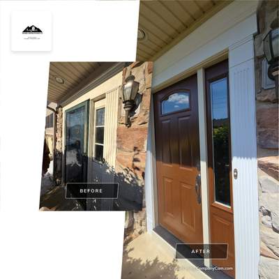 Door With Sidelite and Patio Door