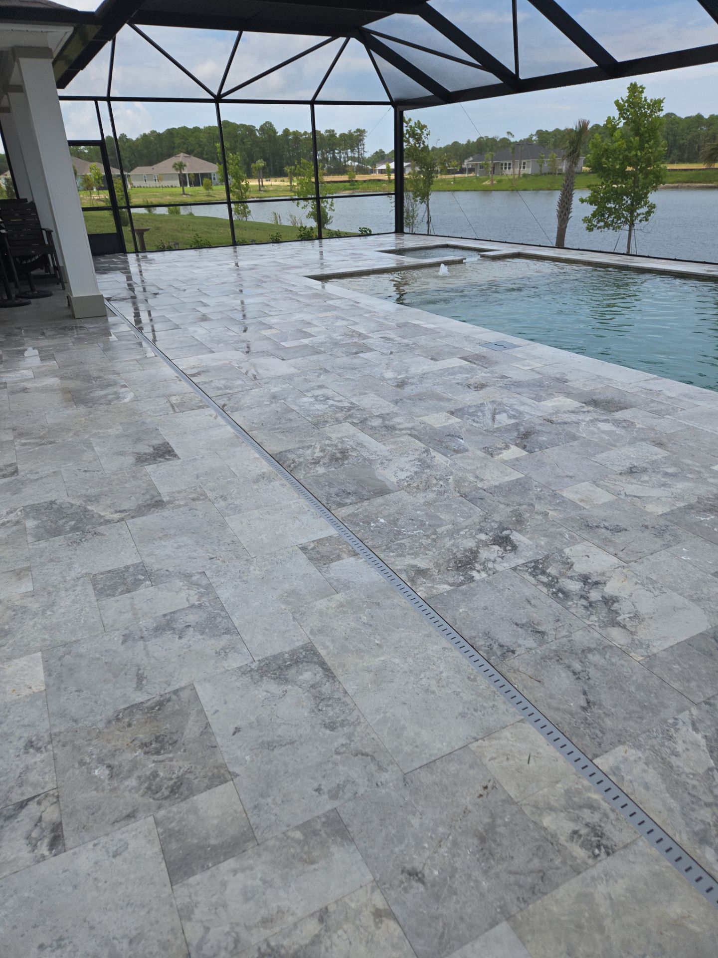 Pool Pavers using Concrete Sealant by DuraSeal