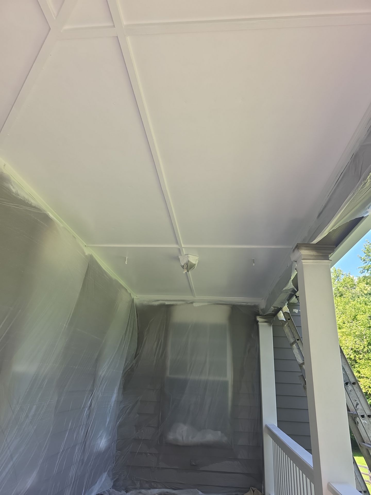 Siding replacement, exterior painting, and front door staining. by GonzalezPainters & Contractors Inc