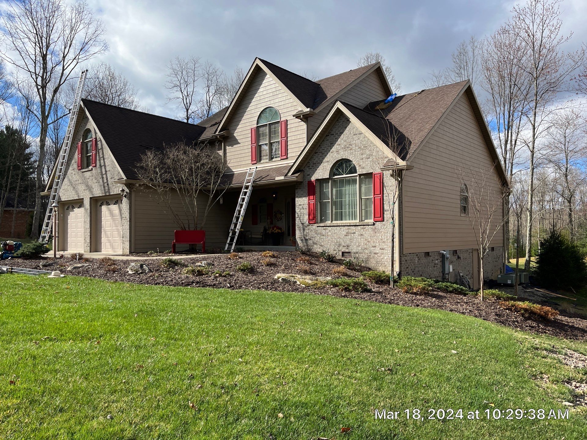 Residential Roofing Installation using certainteed Landmark Shingles by Fahey Roofing + Contracting
