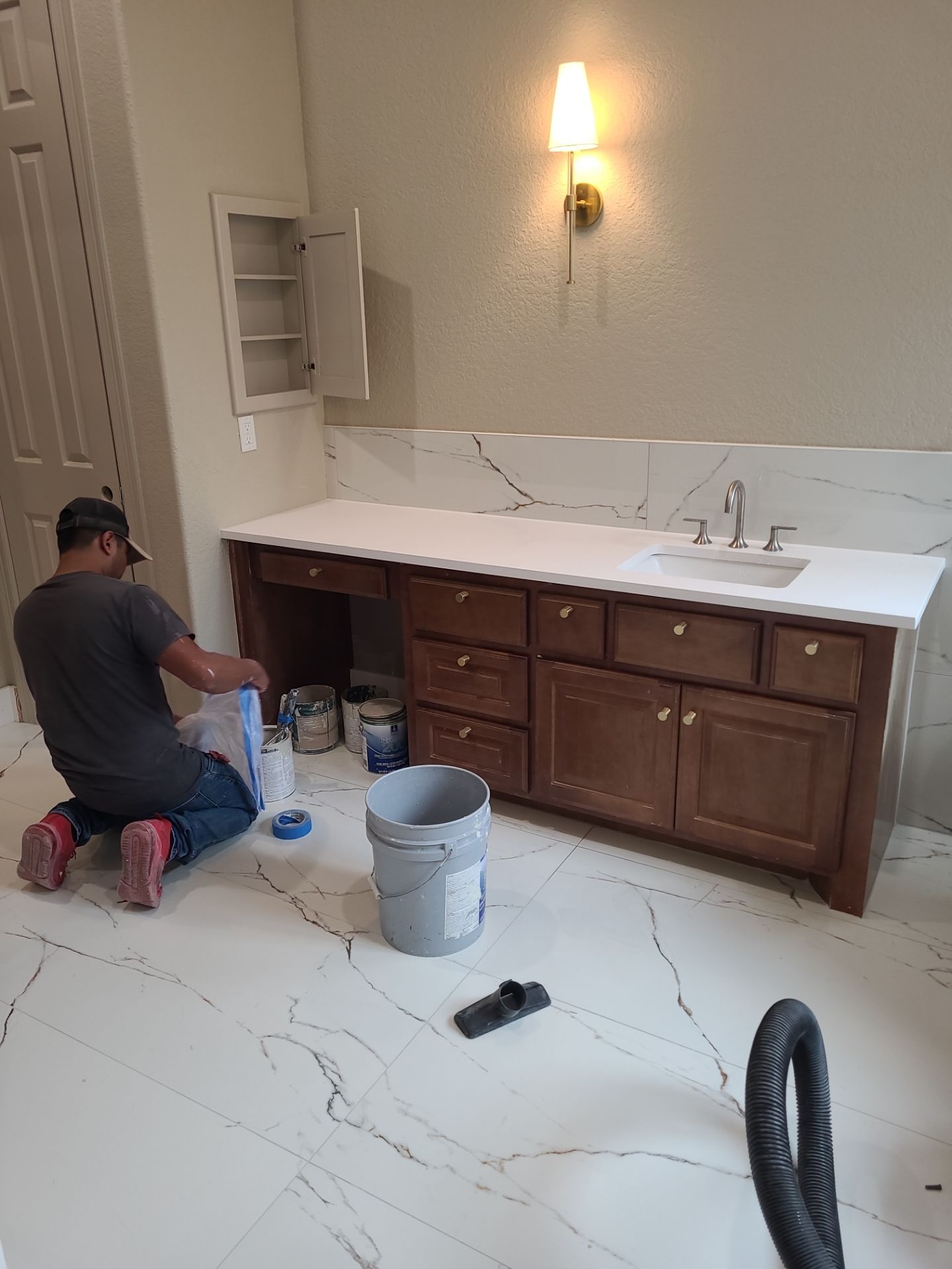 Bathroom Remodel and Closet in Cinco Ranch, TX by SophAlx LLC
