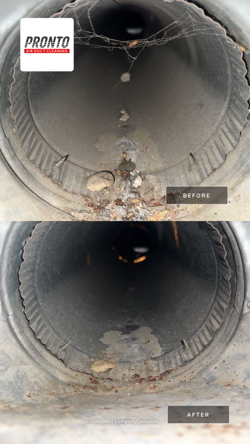 Air duct cleaning using Hypervac by Pronto Air Duct Cleaning