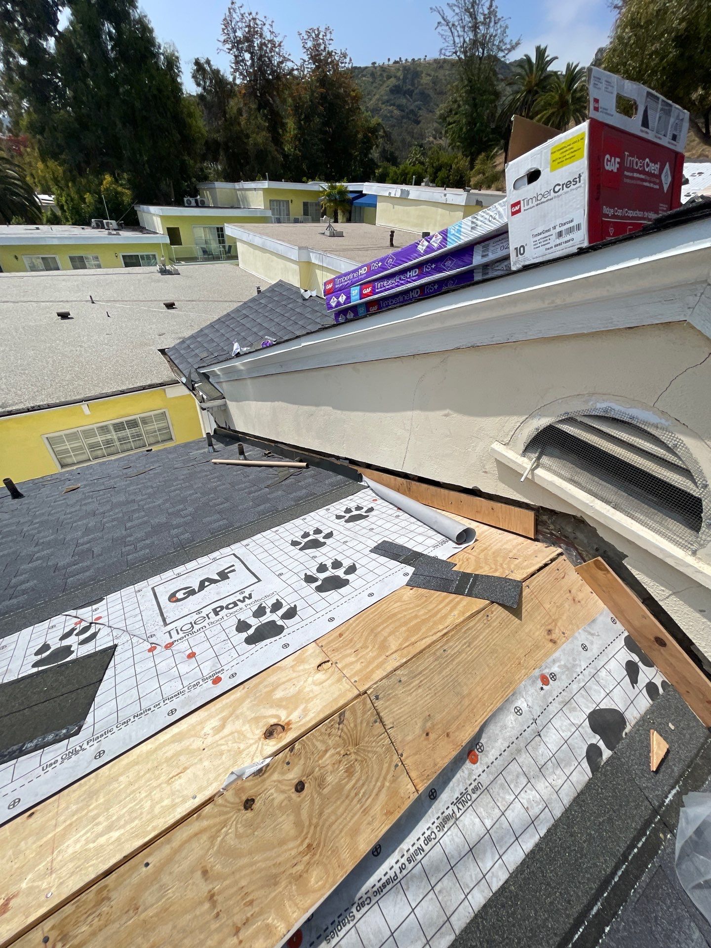 Roof Replacement at the Magic Castle Hotel- Los Angeles, CA 90028 by Epic Roof Replacement