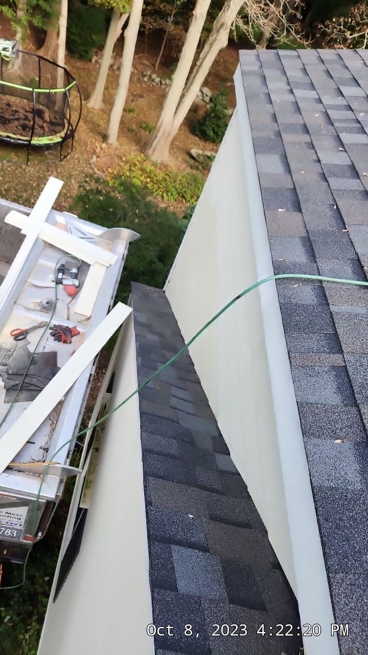 Residential Roofing Installation using Owens Corning TruDefinition Williamsburg gray by A Plus Exterior