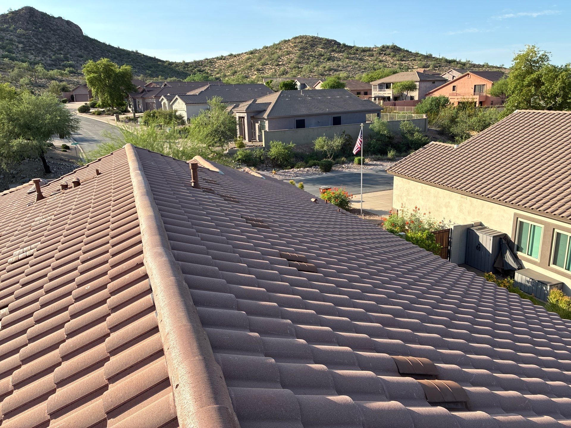 Residential Roof Install using Concrete Tiles in Gold Canyon by Weather-Tite Roofing