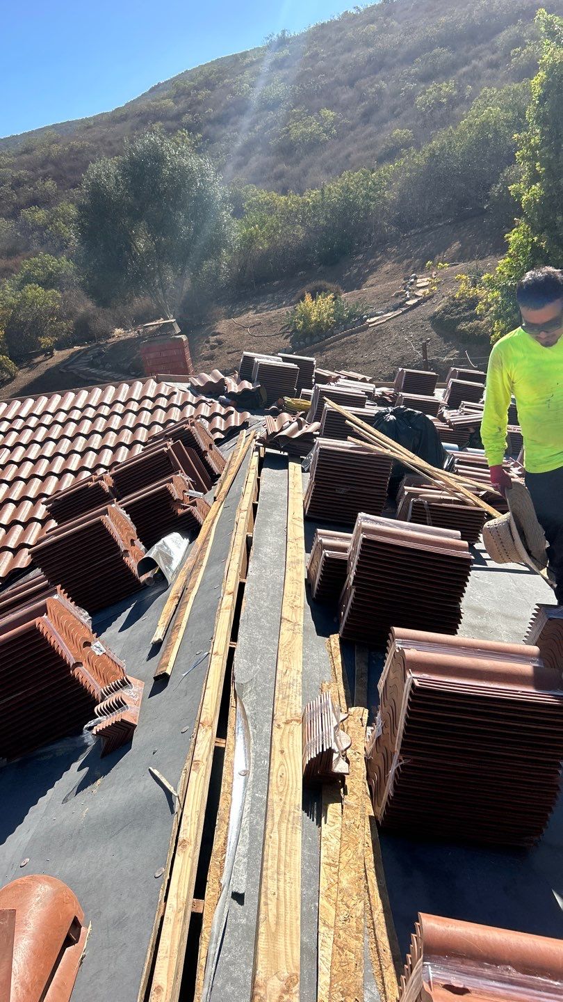 Brava Spanish Barrel Tile Roof Replacement in San Diego by Reliable Roofing San Diego Inc.