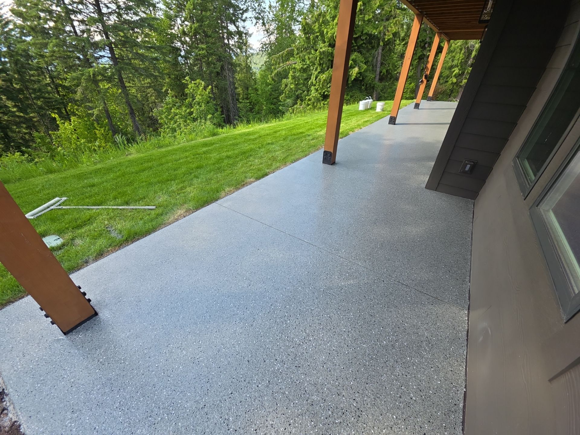 Patio Transformation using Slate Hybrid by Croc Coatings, LLC