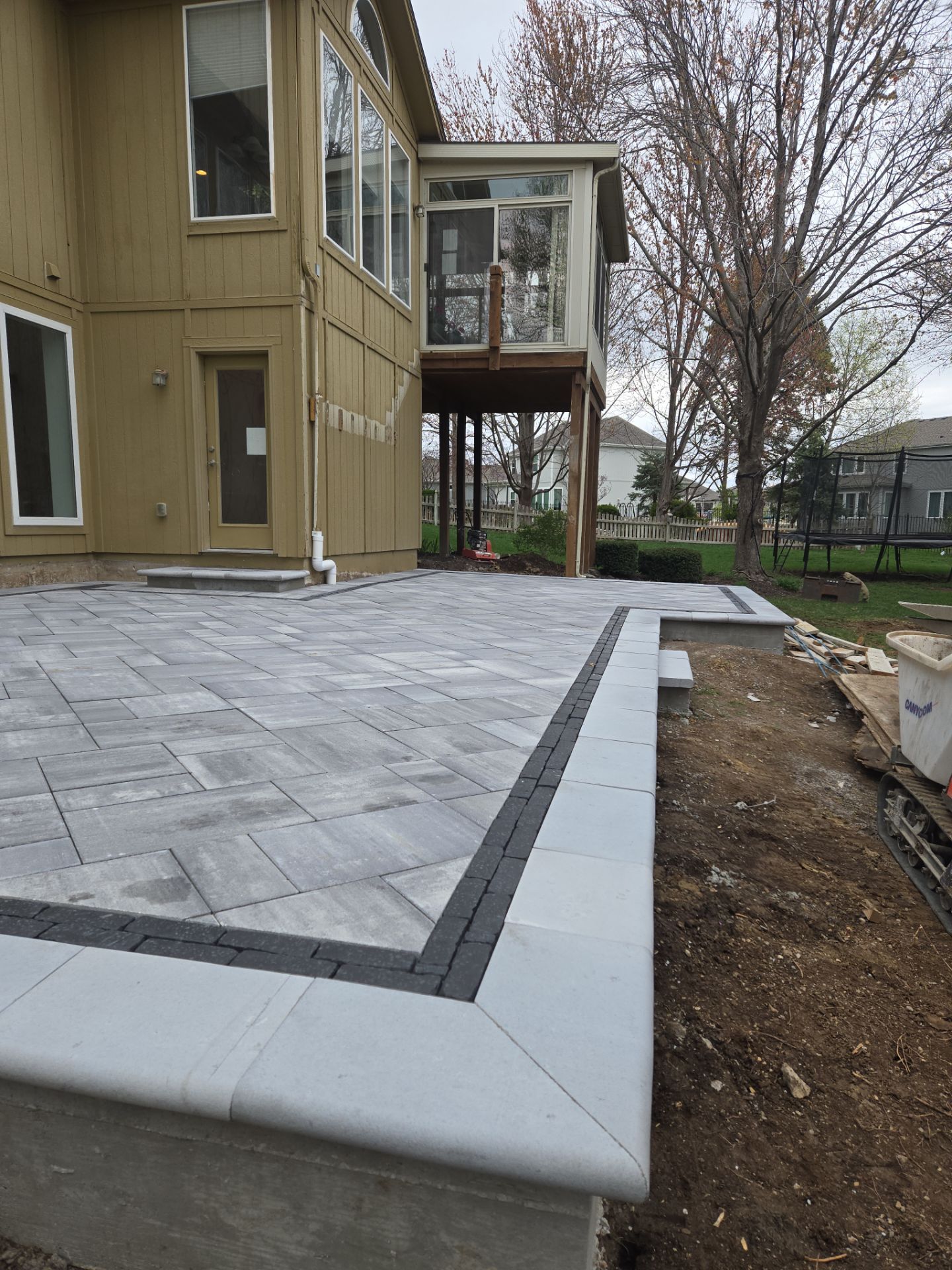 Back Yard Patio, Pergola, and Deck by LAND ESCAPES LLC