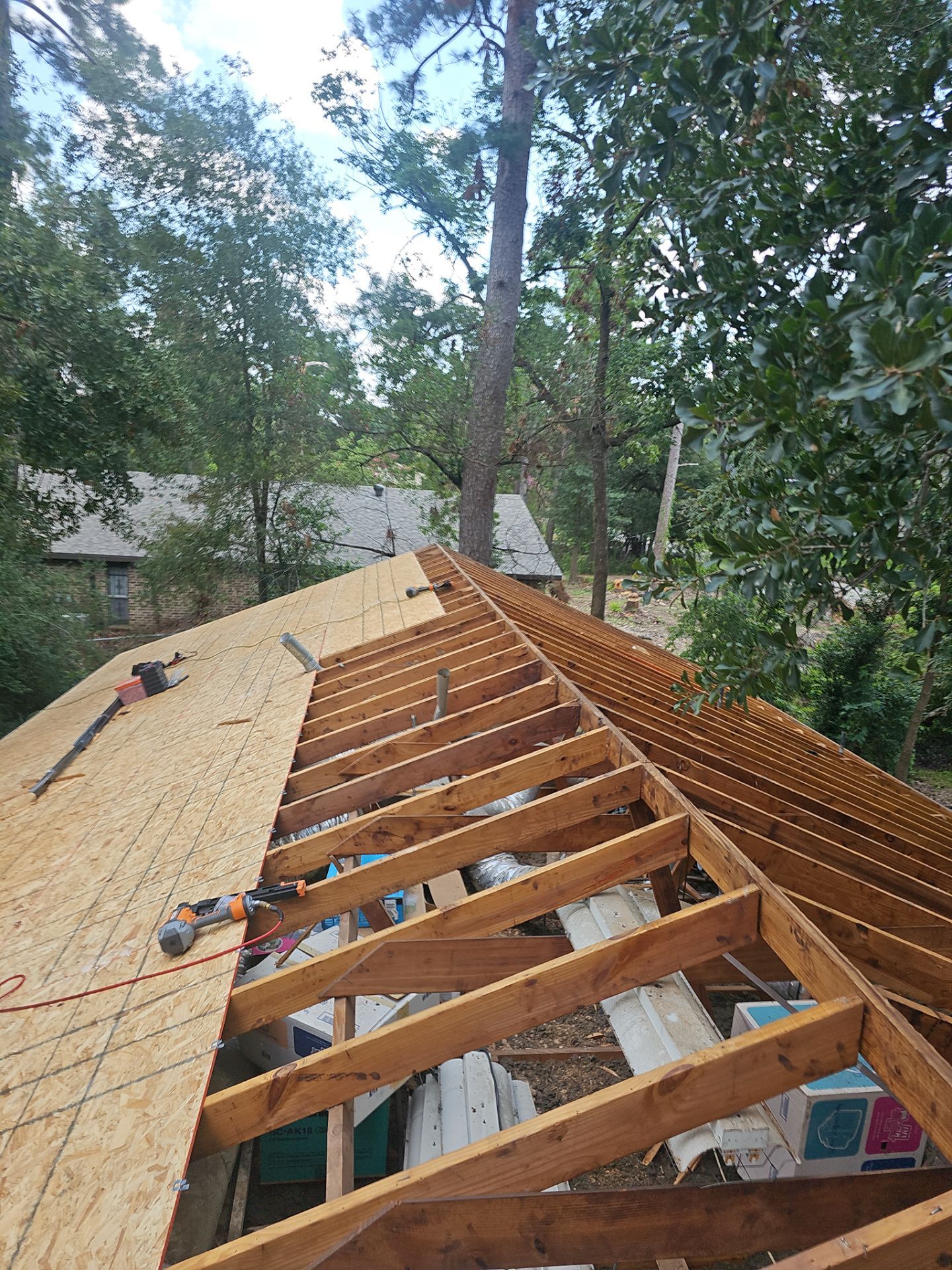 Residential Roofing Installation using Owen's Corning Duration (Lifetime) Shingles by Roof Repair Company