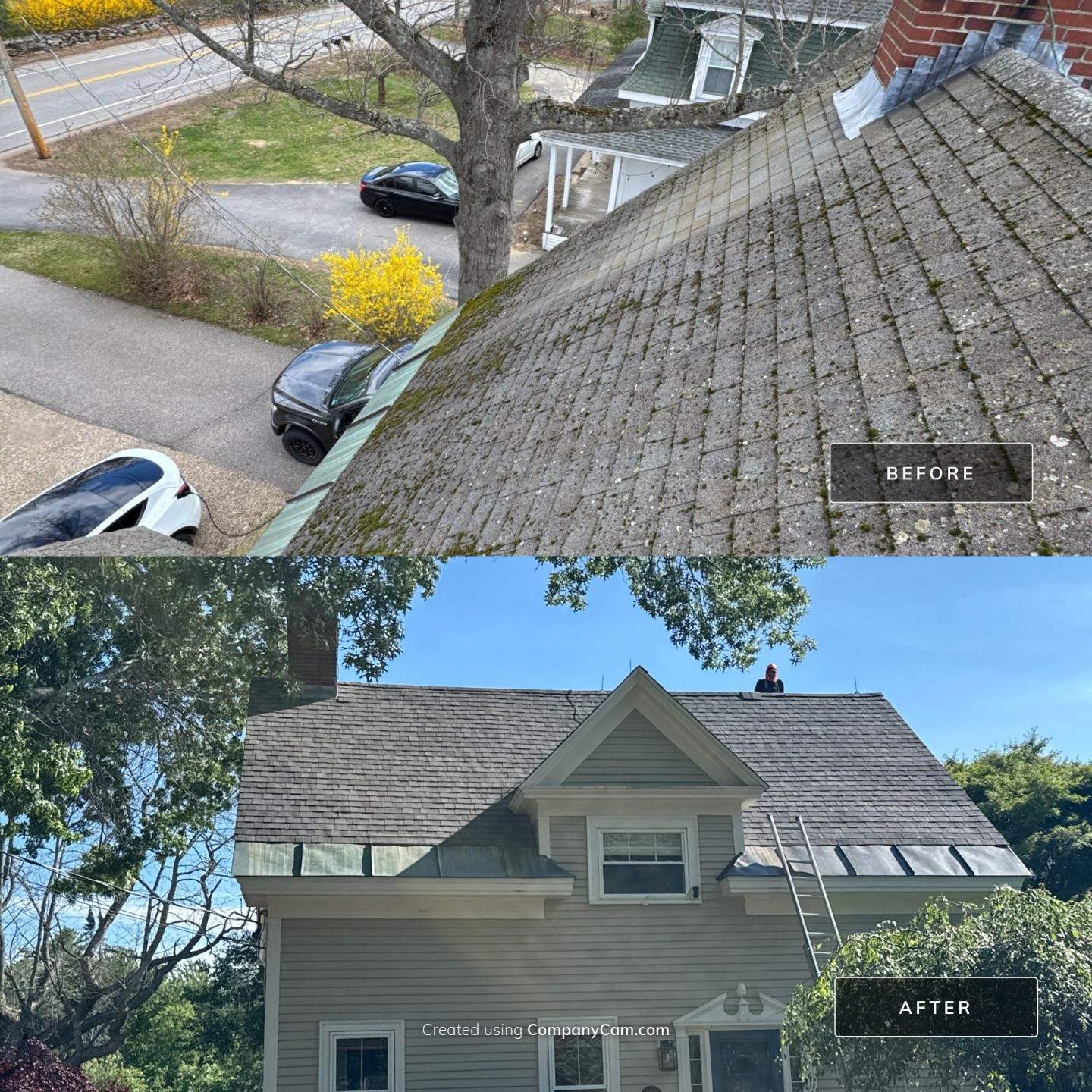 Pine and Mill Road Dormer Reroof in Weathered Wood — North Hampton, NH in North Hampton, NH