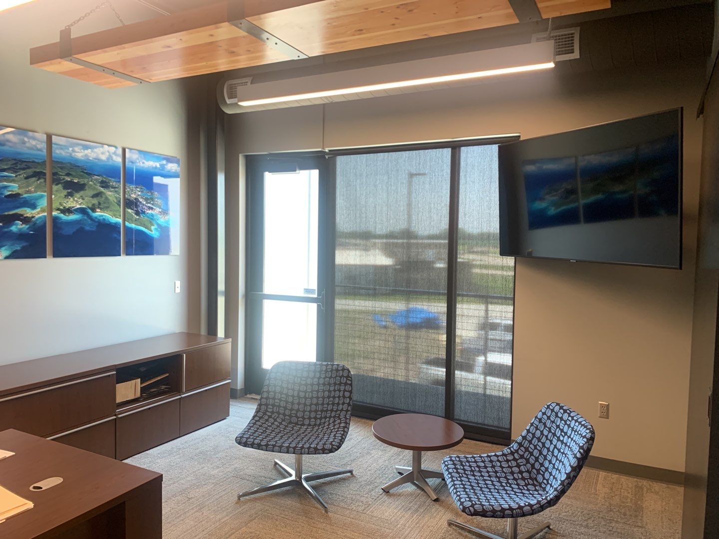 Commercial Screen Shades at Stonebrook Exteriors by Custom Blinds & Design