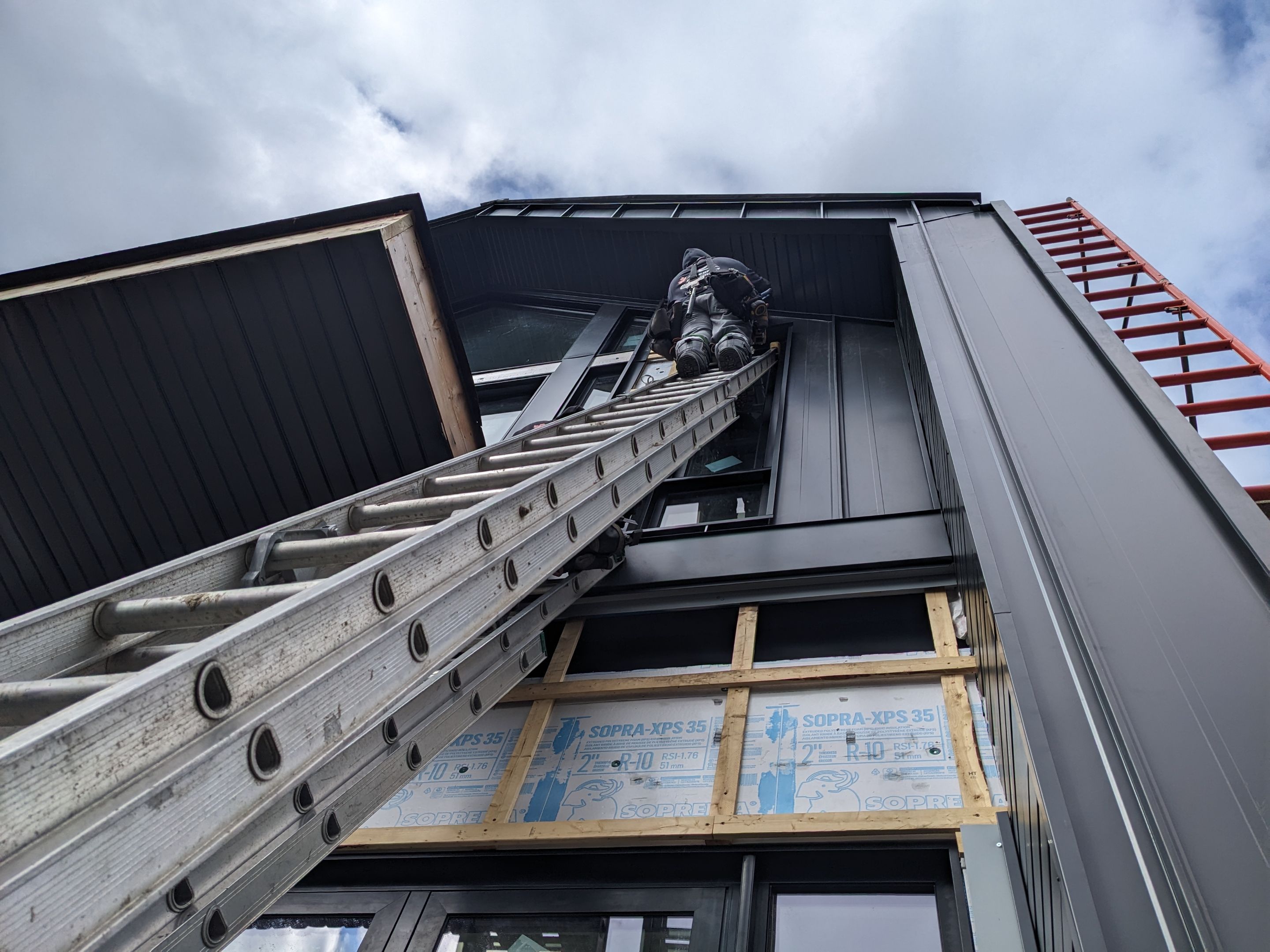 New Home Construction using 16" Standing Seam Panels by Jay Carter Roofing & Sheet Metal